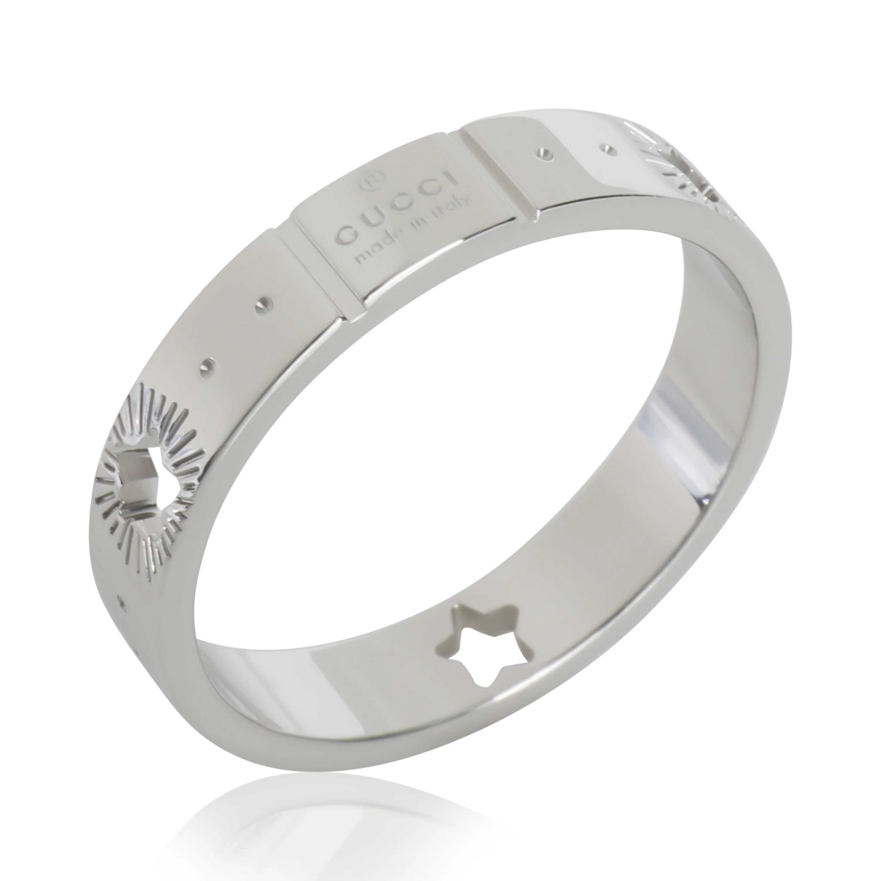 White Gold  Icon Star Ring - Image 3