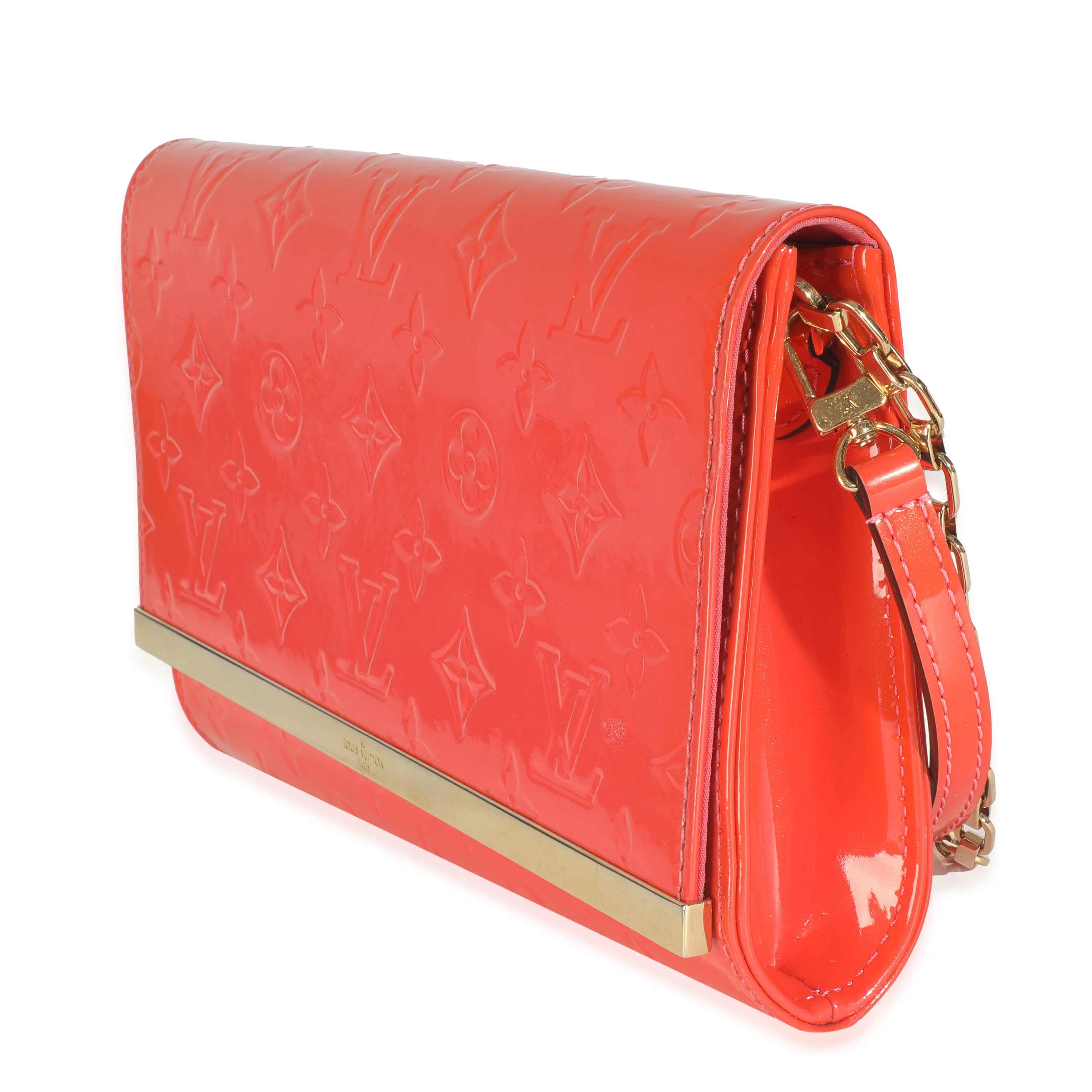 Orange Sunset Monogram Vernis Ana Clutch - Image 2