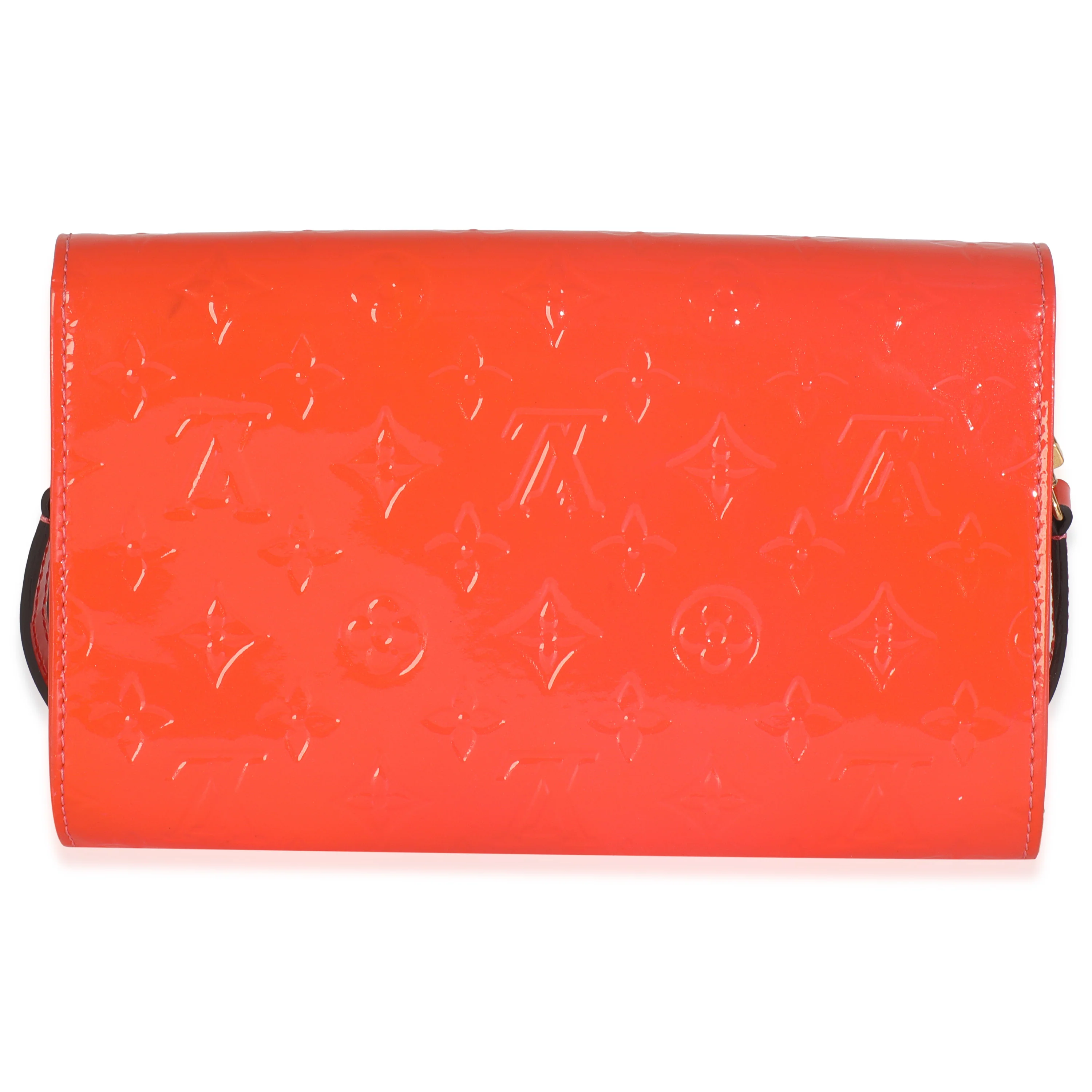 Orange Sunset Monogram Vernis Ana Clutch - Image 4