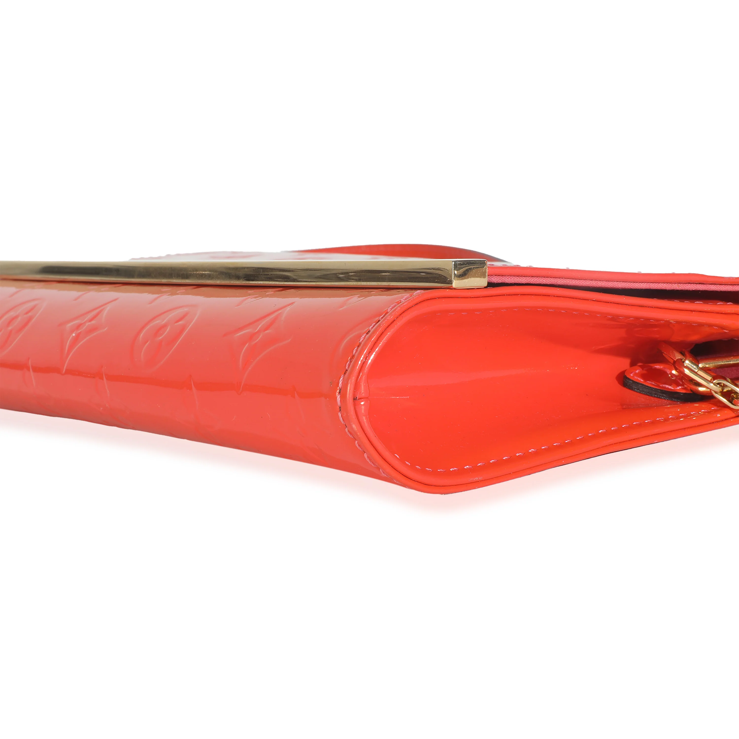 Orange Sunset Monogram Vernis Ana Clutch - Image 5