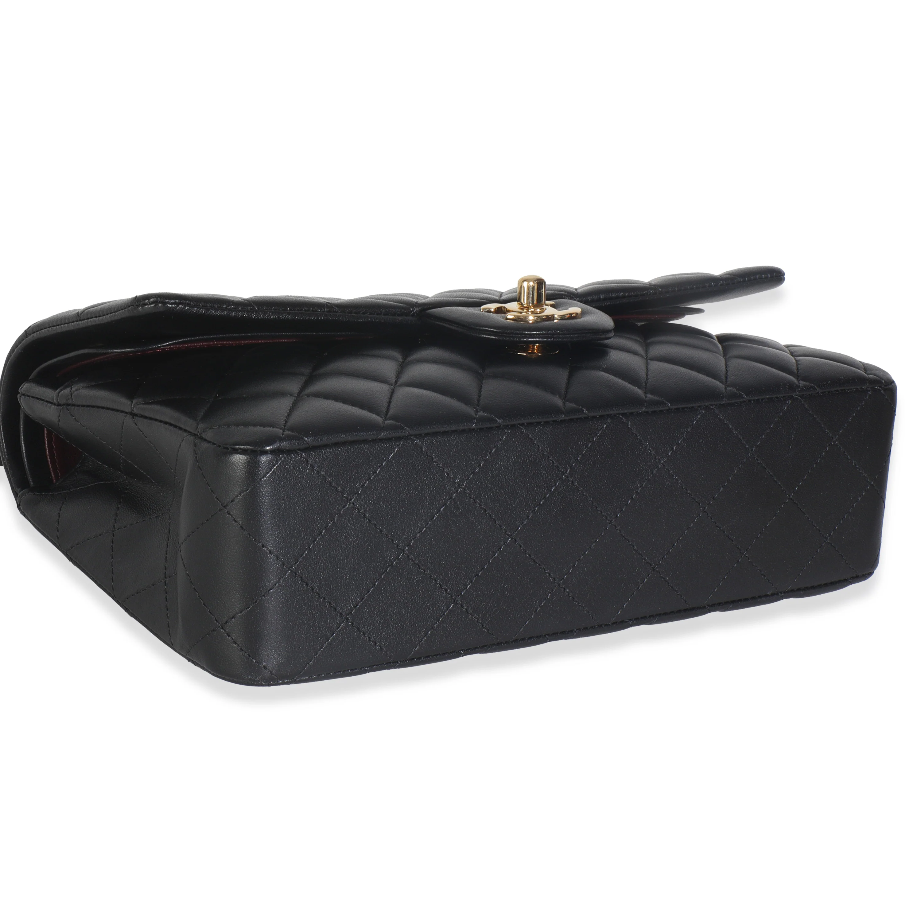 Black Quilted Lambskin Medium Classic Double Flap Bag - Image 6