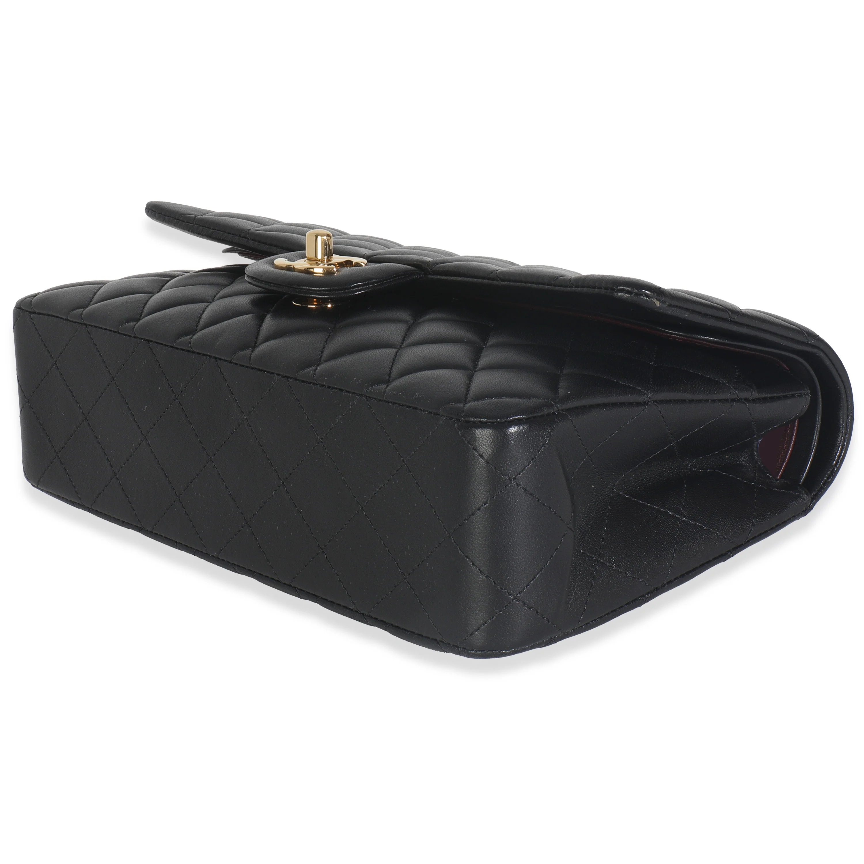 Black Quilted Lambskin Medium Classic Double Flap Bag - Image 7