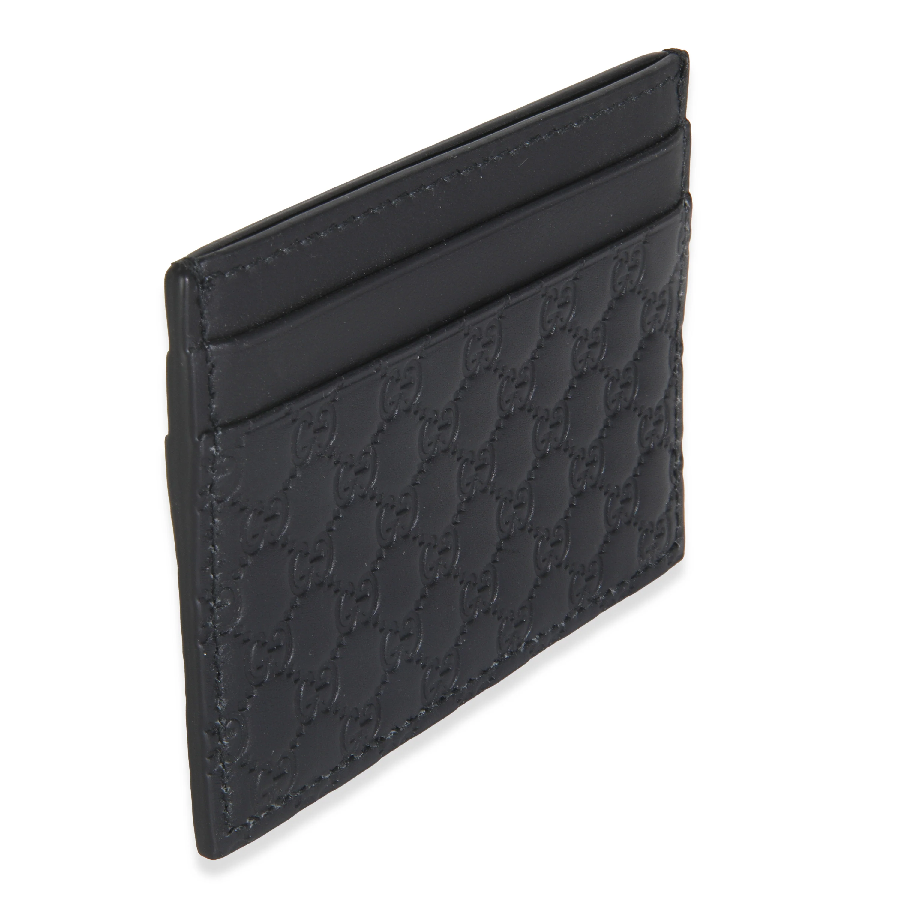 Black Microguccissima Card Case - Image 3