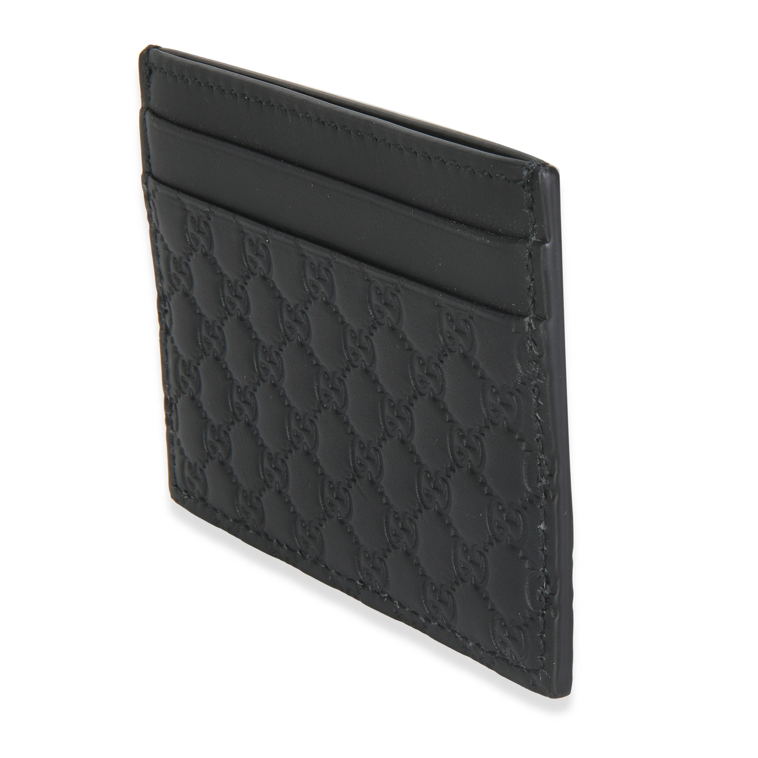 Black Microguccissima Card Case - Image 2