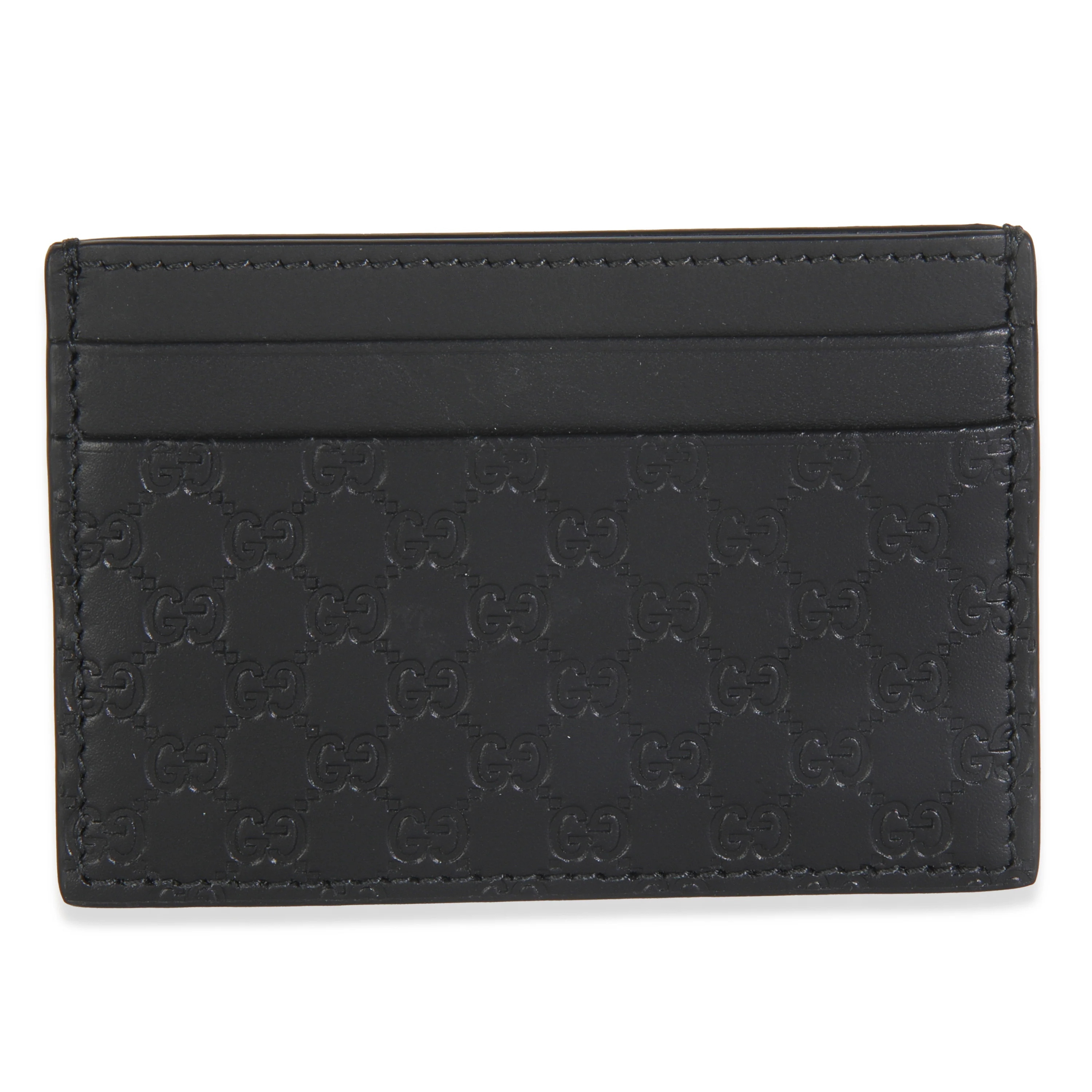 Black Microguccissima Card Case - Image 4