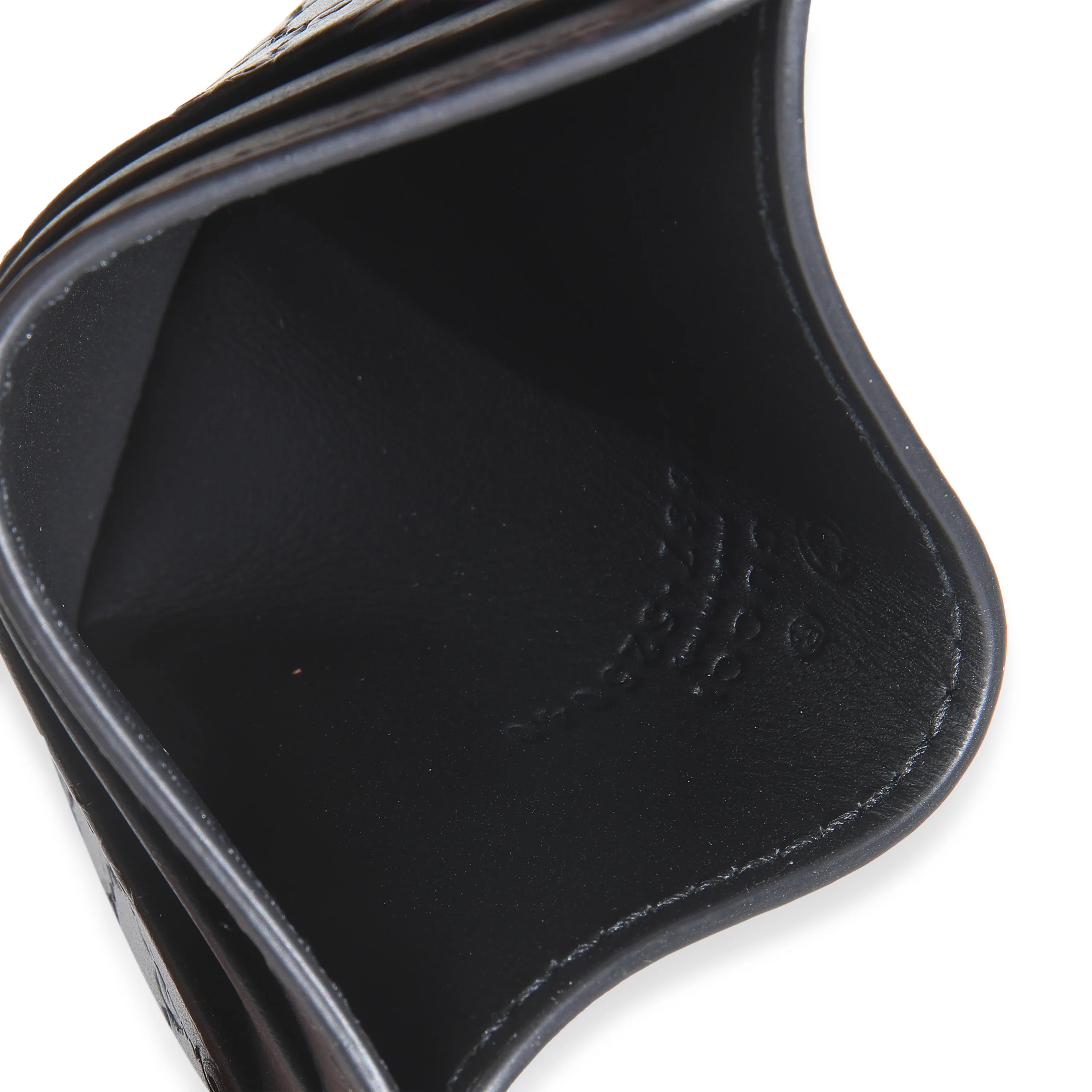 Black Microguccissima Card Case - Image 8