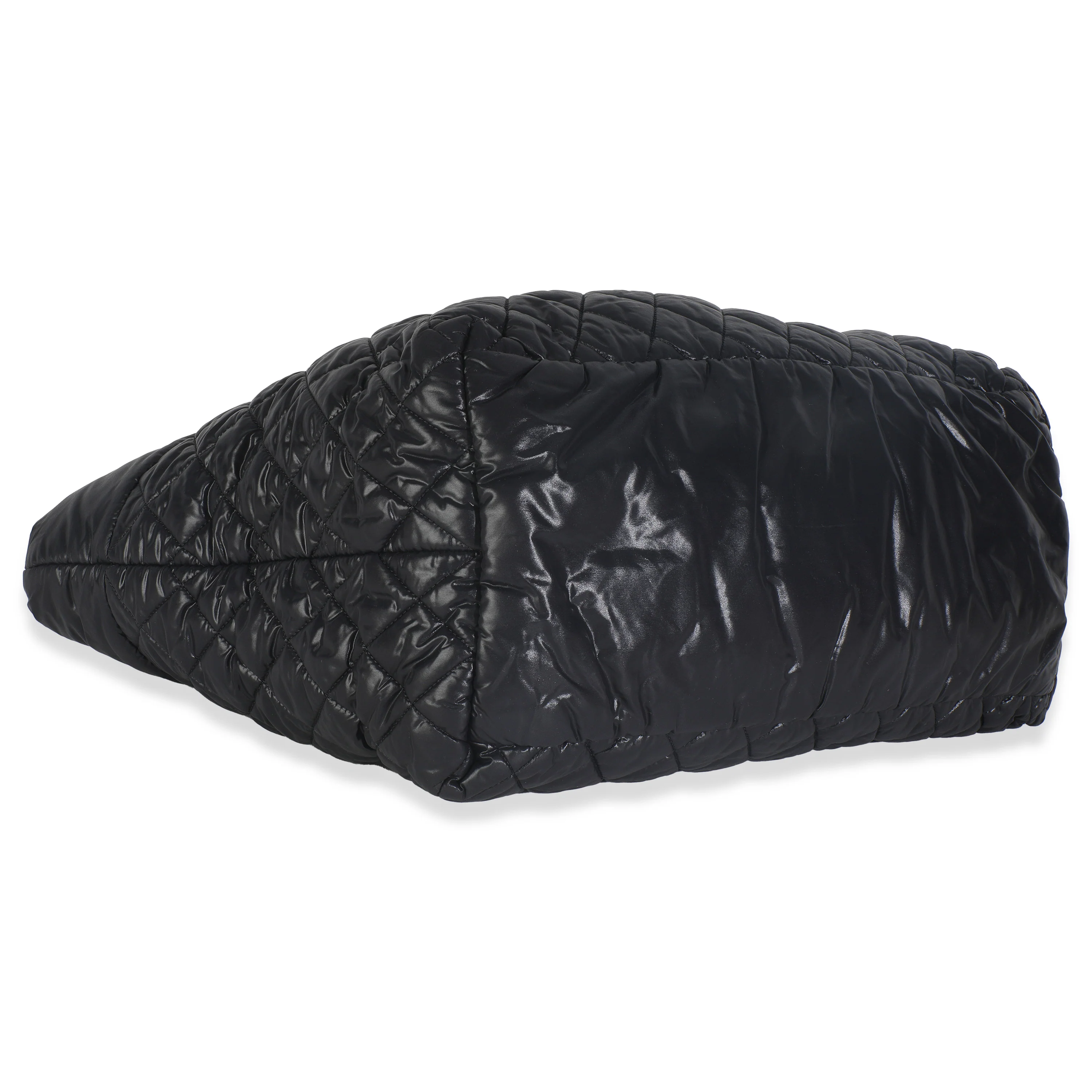 Black Quilted Nylon Large Coco Cocoon Tote - Image 6