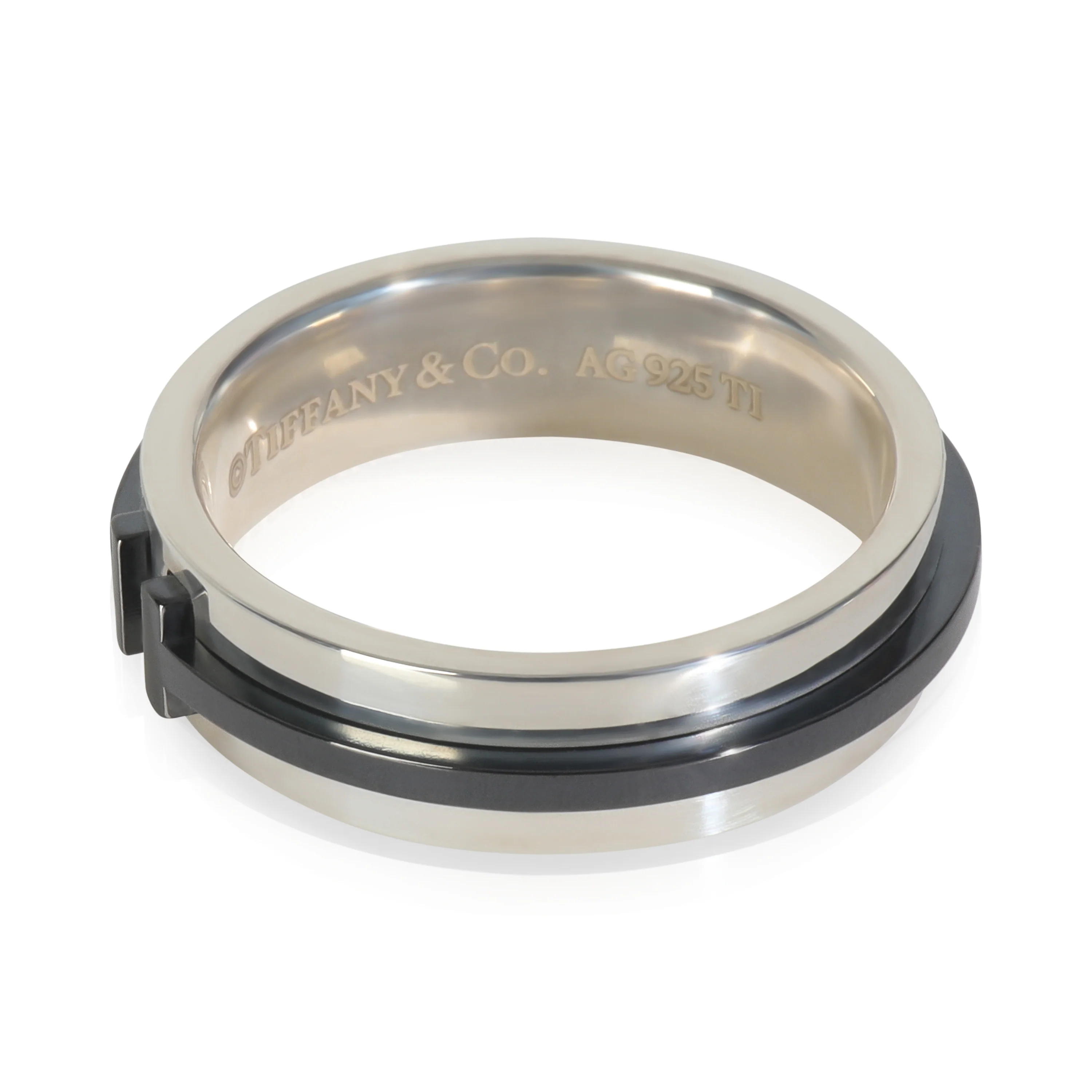Sterling Silver Tiffany T Ring - Image 2