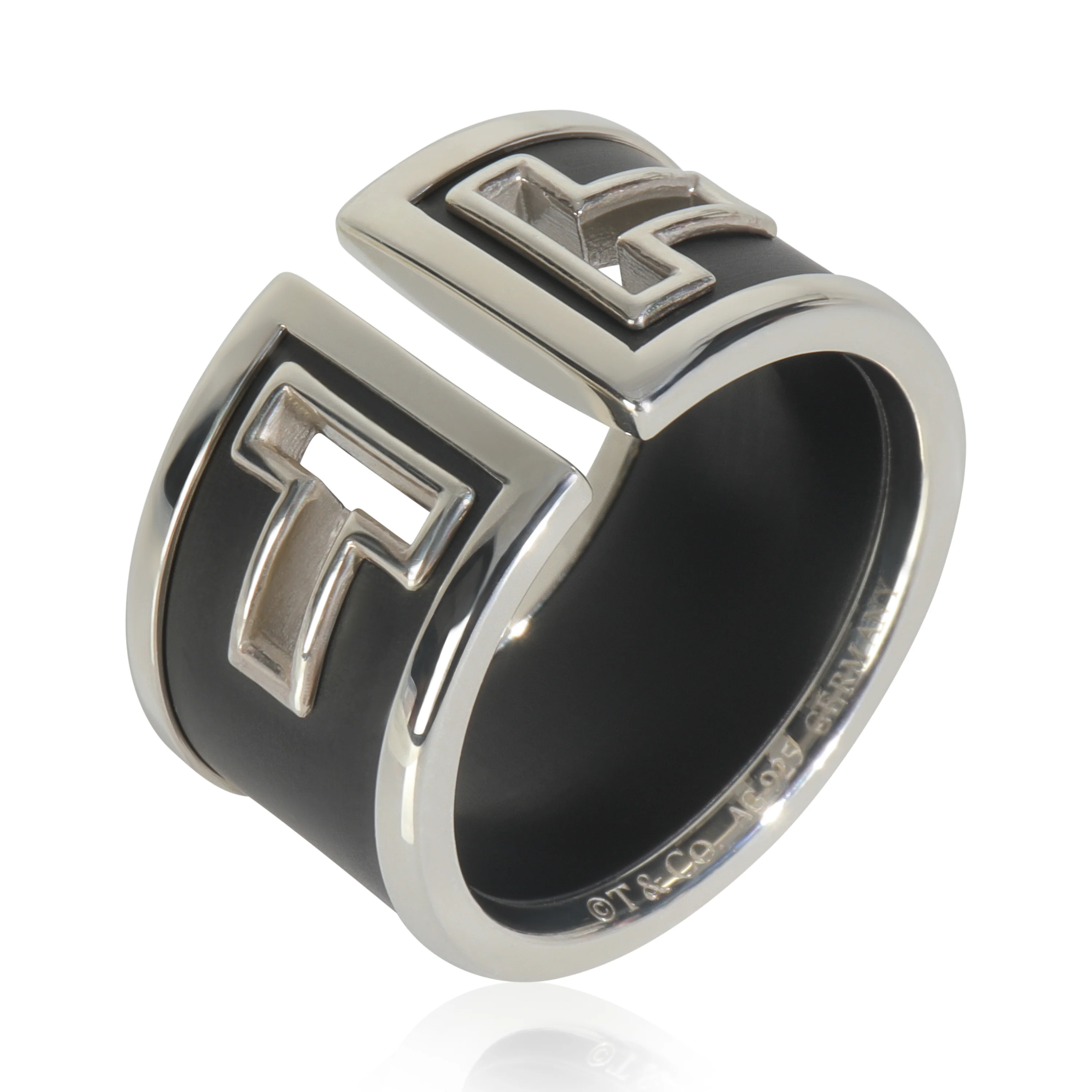 Sterling Silver  T Cutout Ring - Image 6