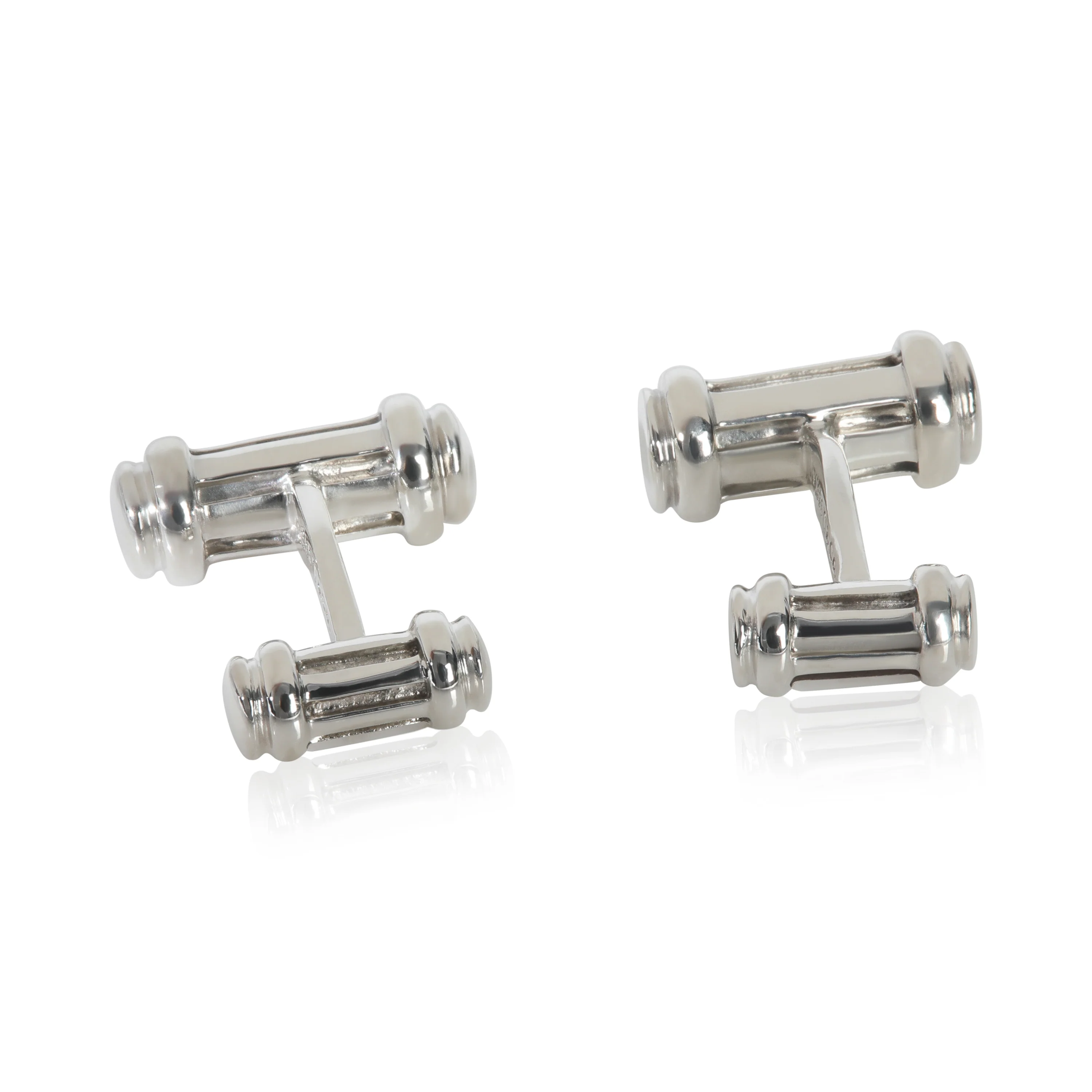 Sterling Silver Vintage Atlas Cufflinks - Image 3