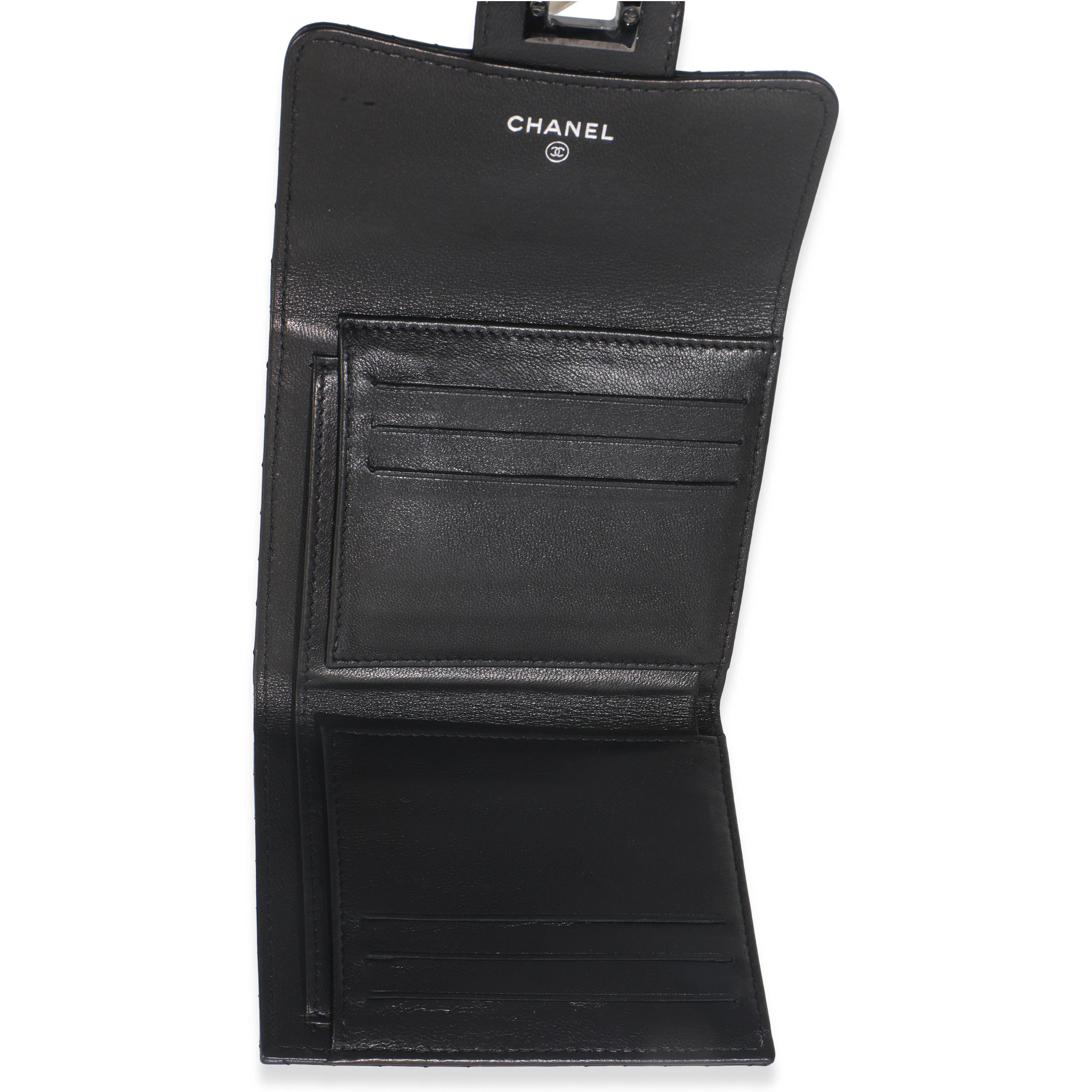 Aged Calfskin Chevron So Black Reissue Compact Wallet - Image 8