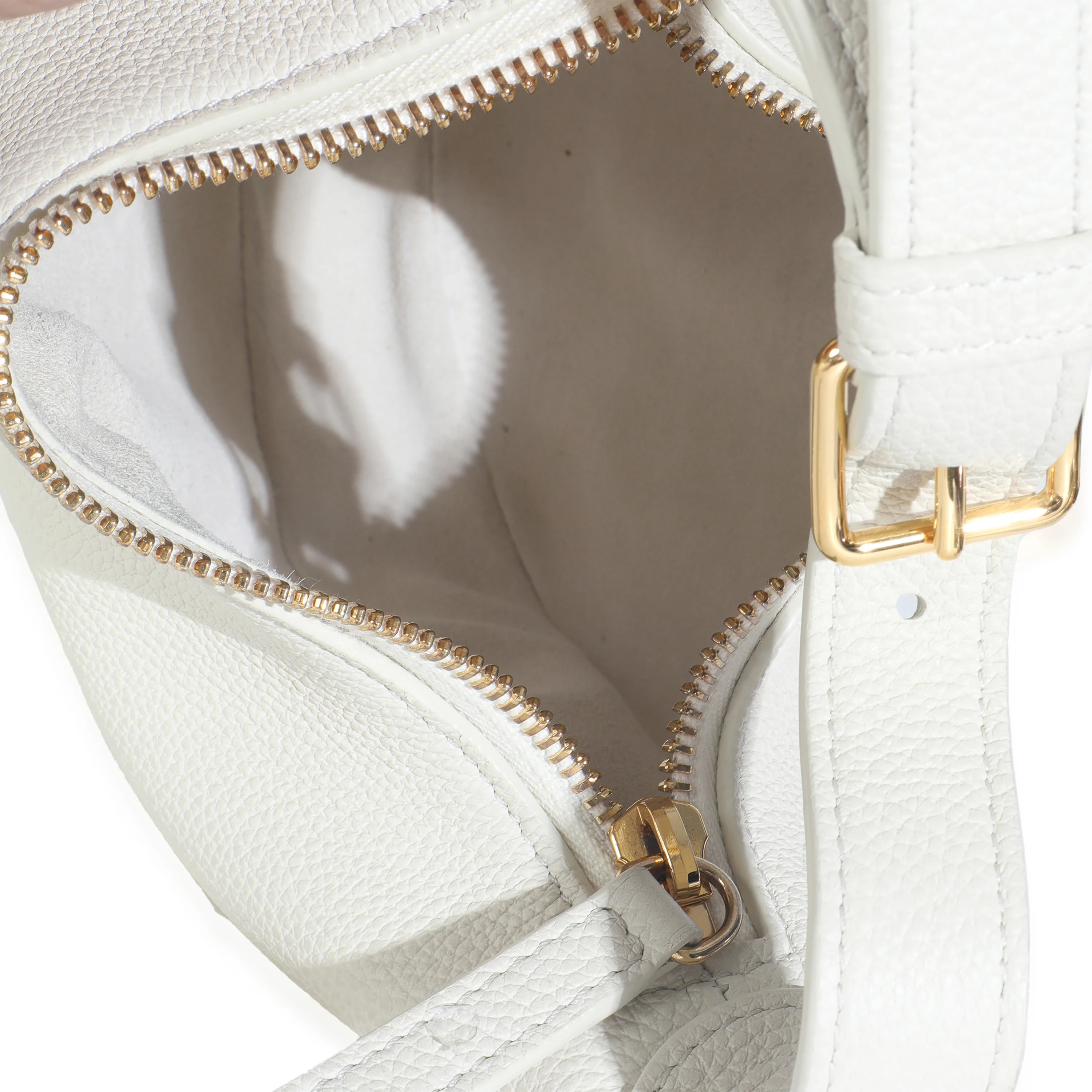 Cream Supple Grained Calfskin Teen Celine Lulu - Image 8