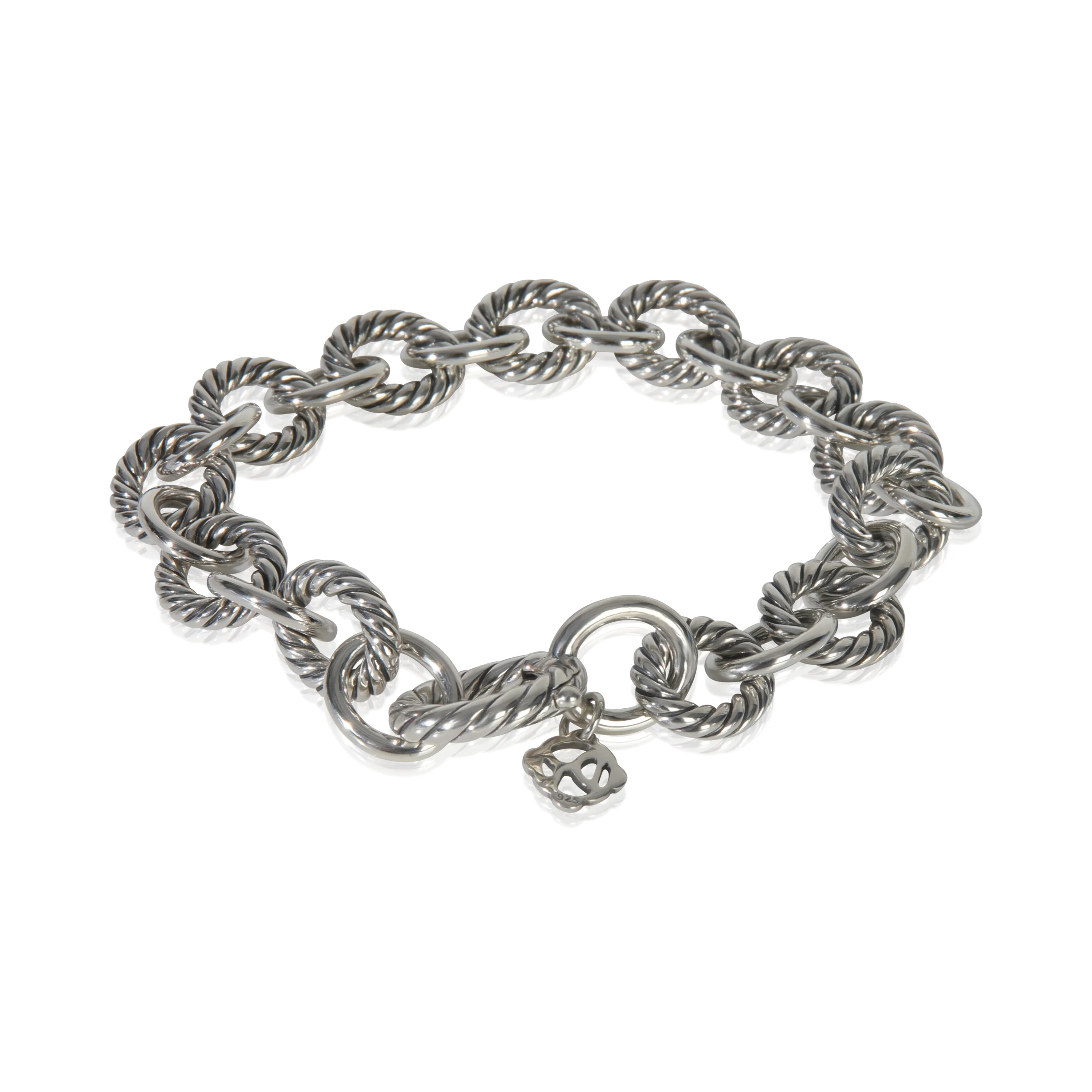 Sterling Silver Oval Link Bracelet - Image 2