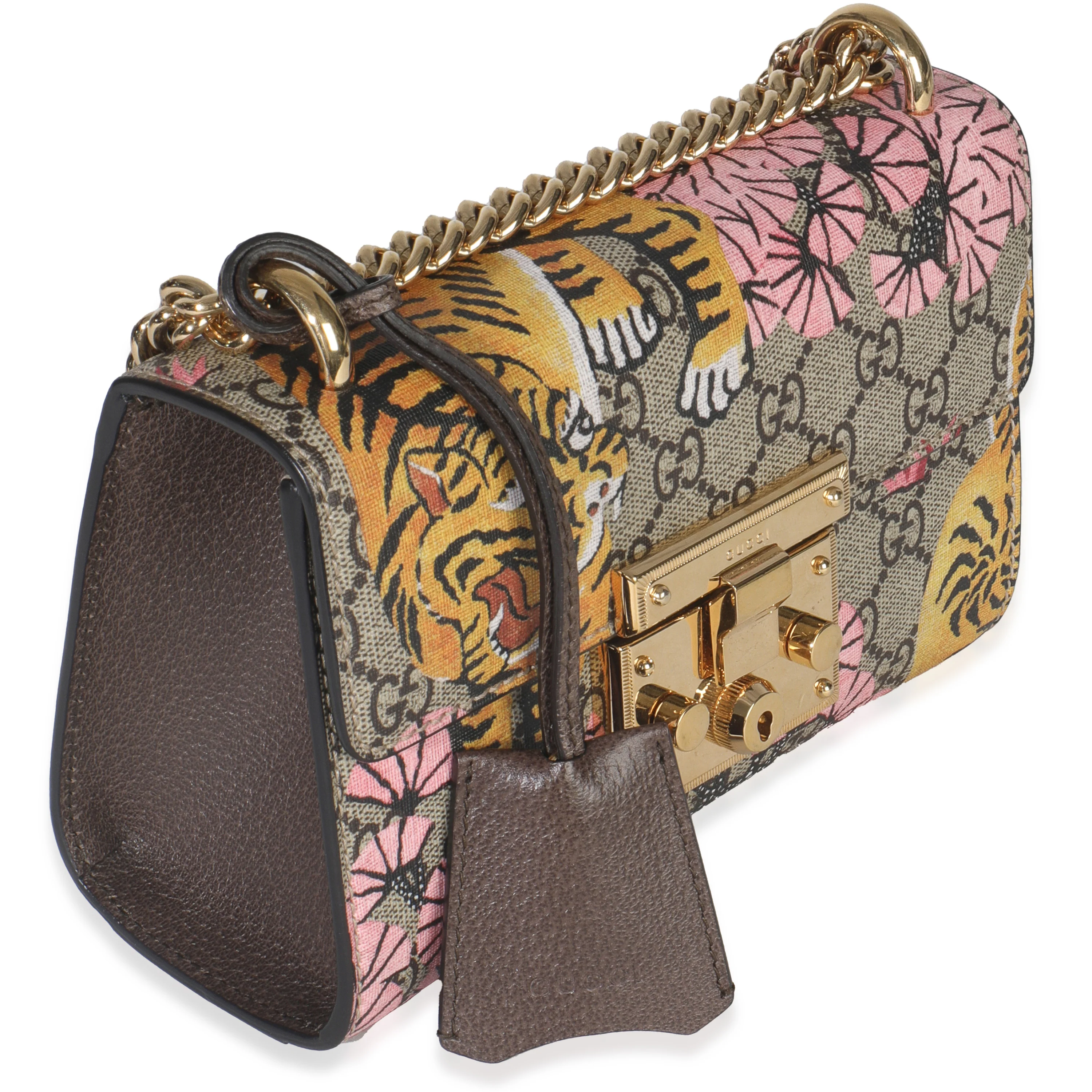 GG Supreme Bengal Tiger Padlock Small Shoulder Bag - Image 3