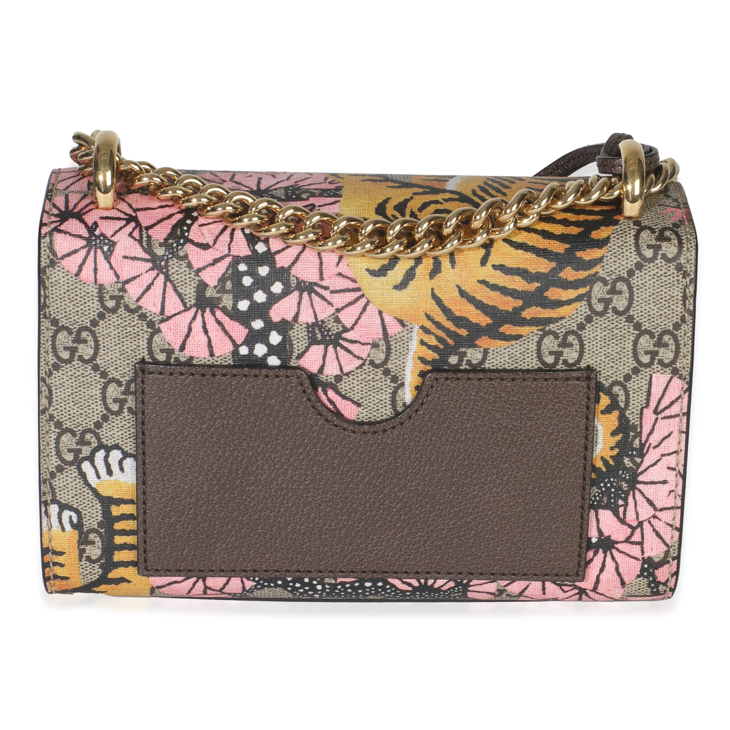 GG Supreme Bengal Tiger Padlock Small Shoulder Bag - Image 4