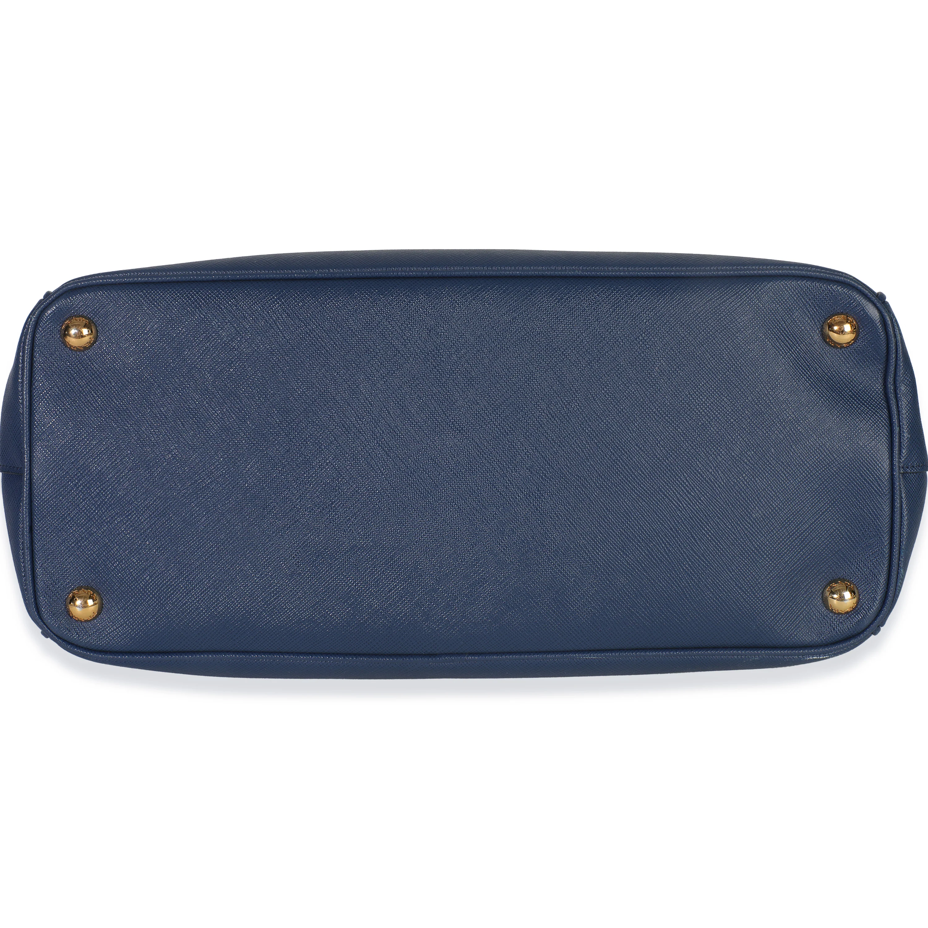 Blue Saffiano Galleria Lux Medium Double Zip Tote - Image 5