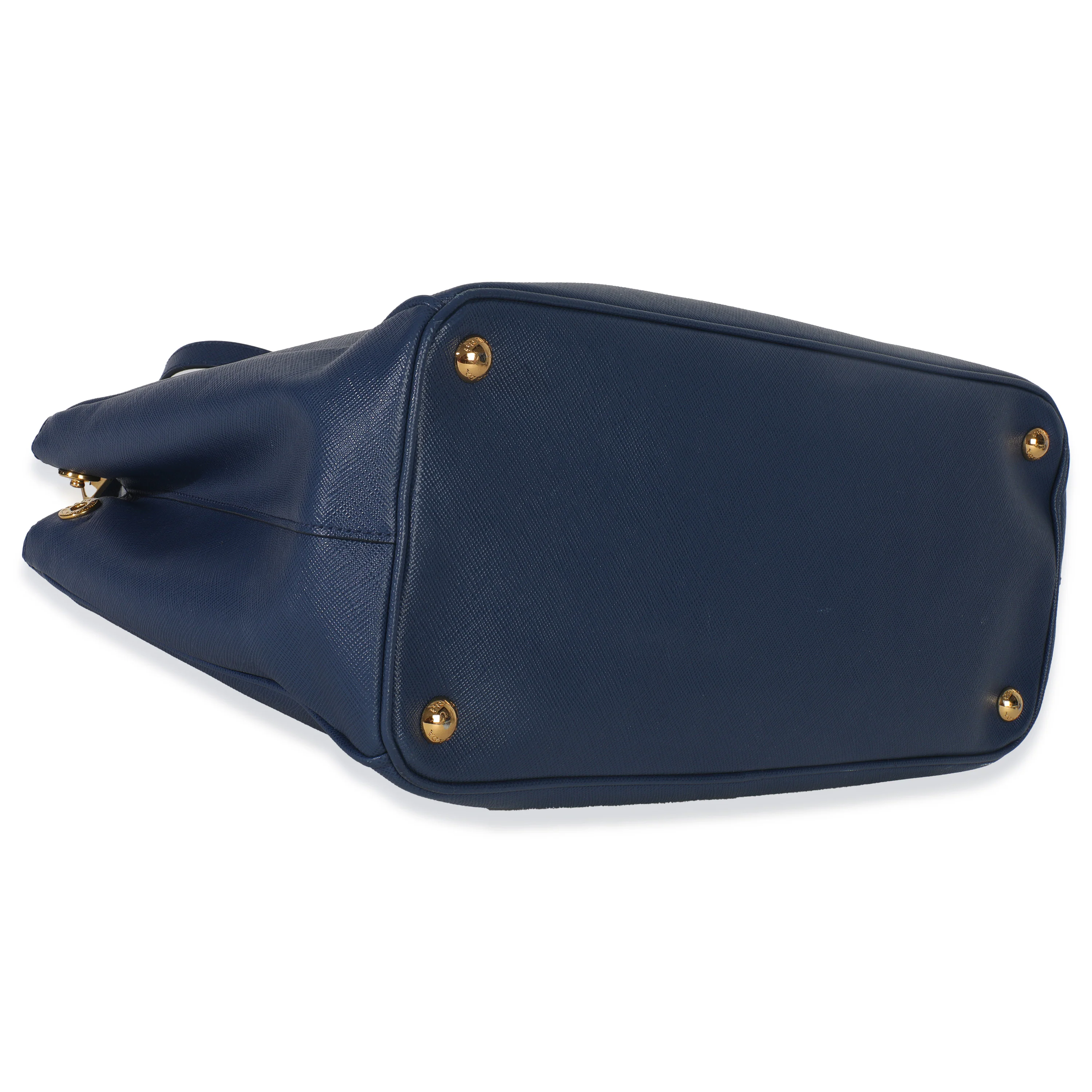 Blue Saffiano Galleria Lux Medium Double Zip Tote - Image 6