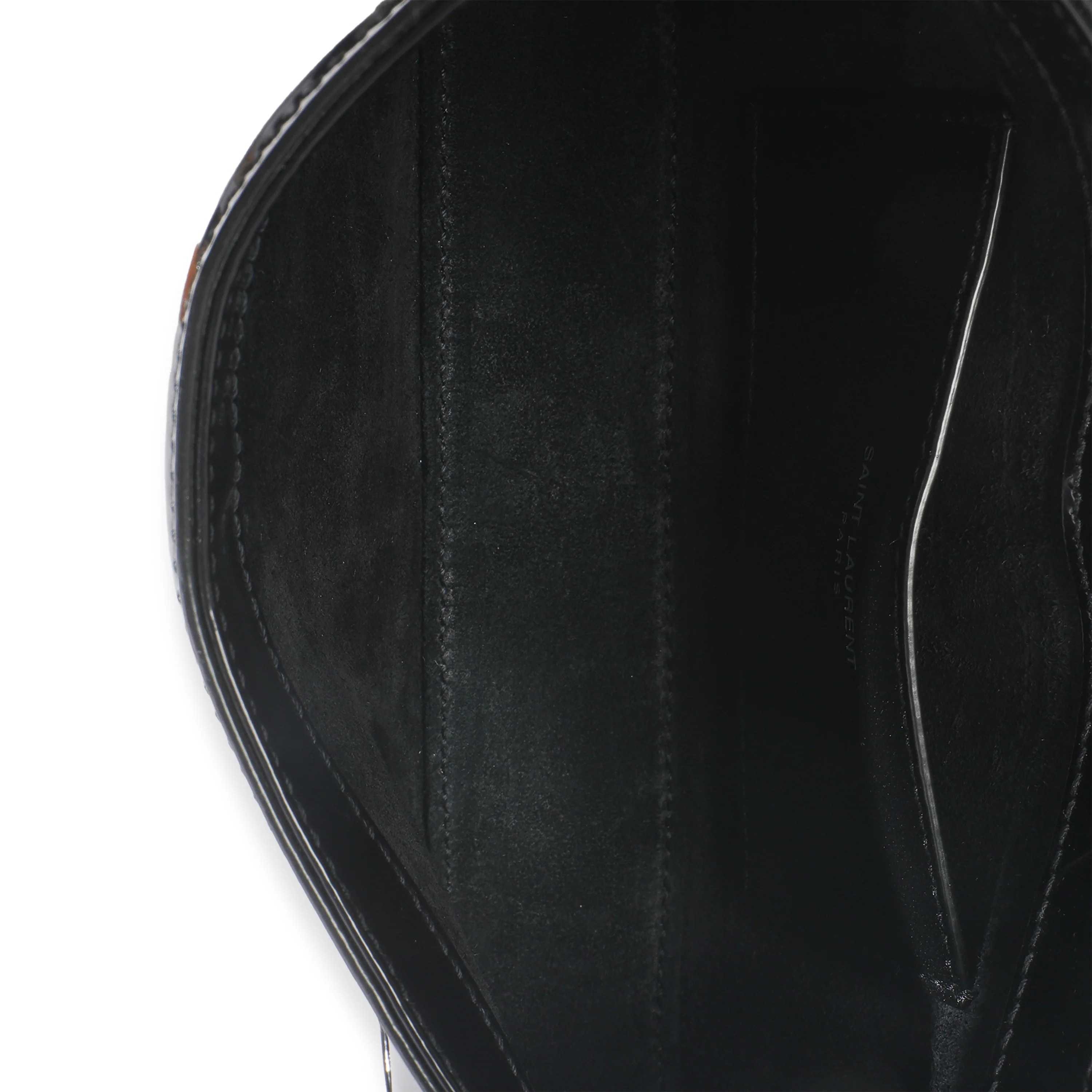Black Brushed Leather Mini Le 5 A 7 Hobo - Image 8