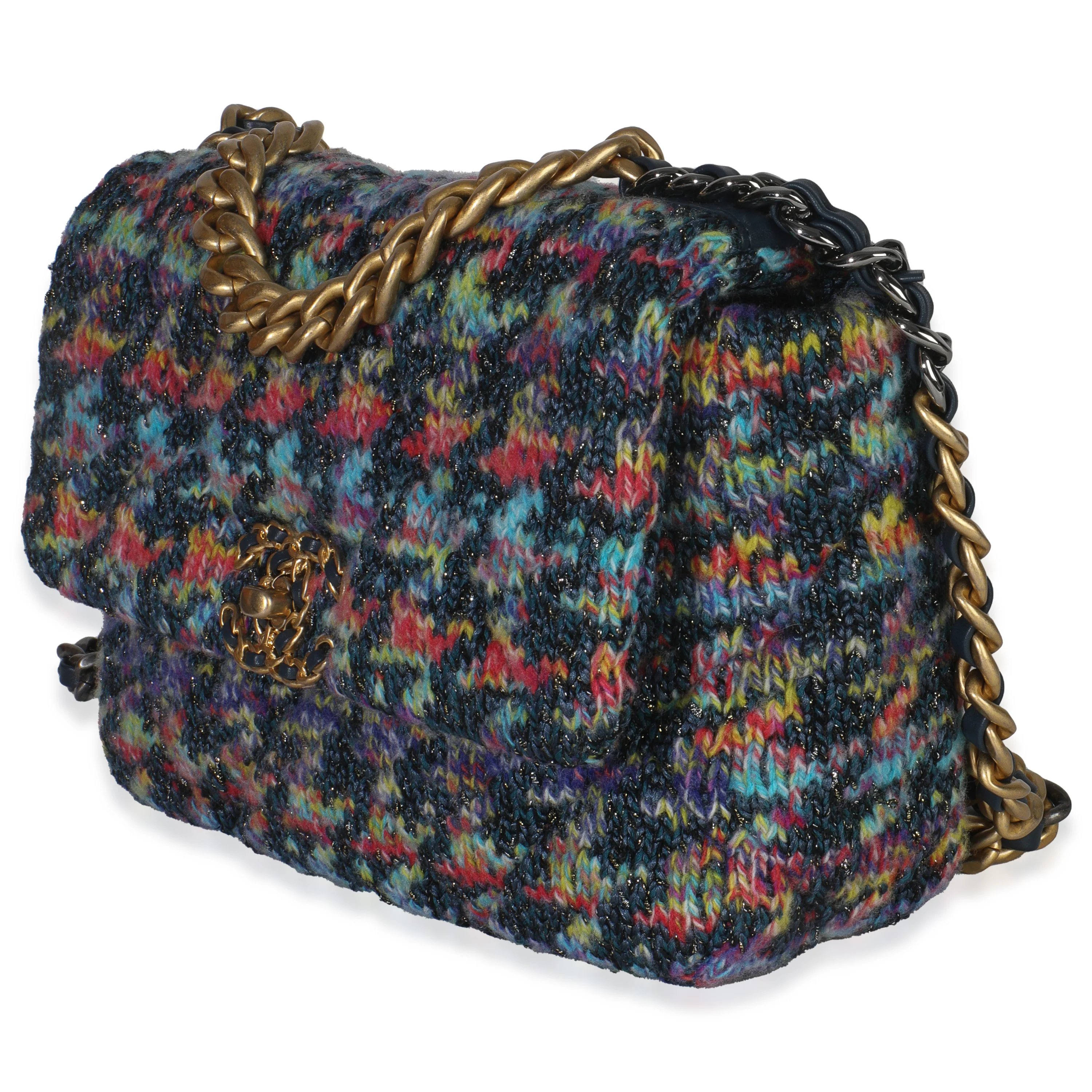 Multicolor Wool Tweed Medium Chanel 19 Flap Bag - Image 2
