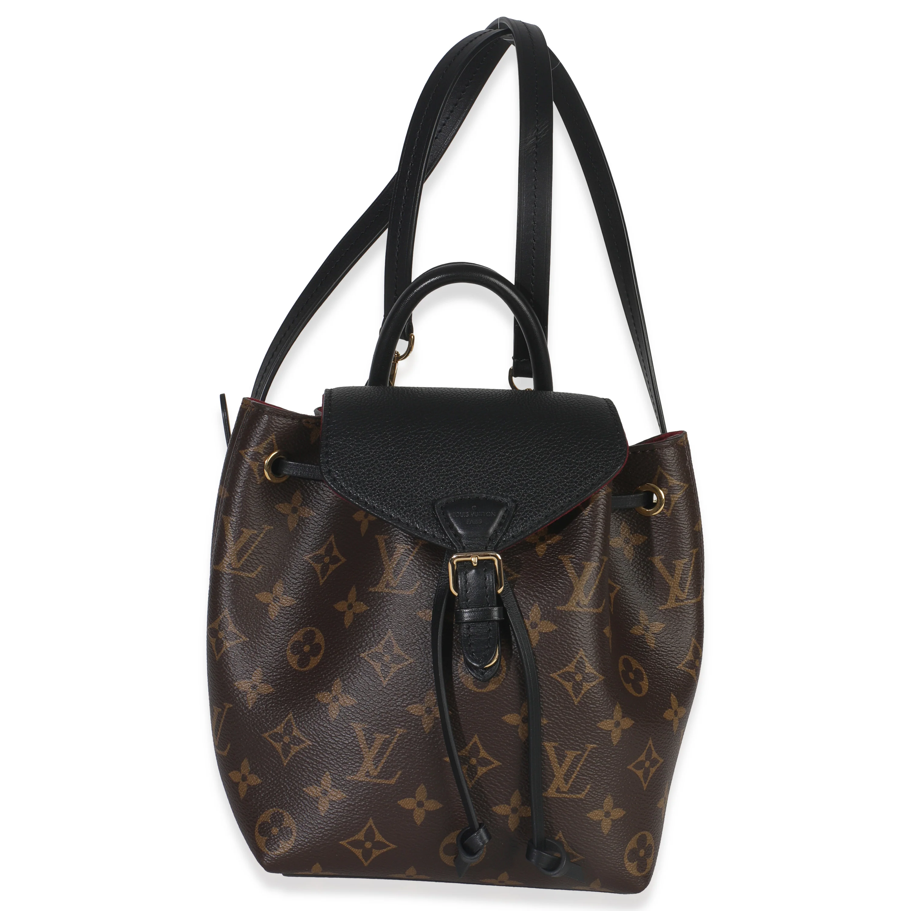 Black Monogram Canvas Montsouris BB NM
