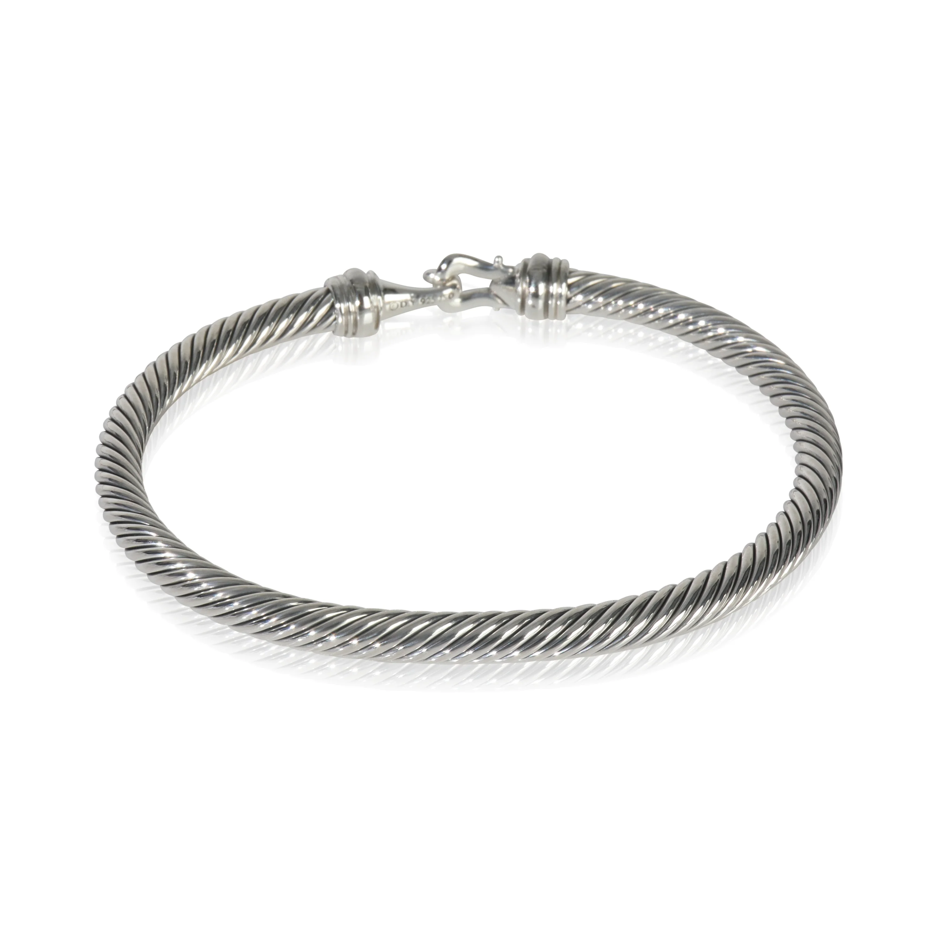 Yellow Gold & Sterling Silver  Cable Buckle Bracelet - Image 3