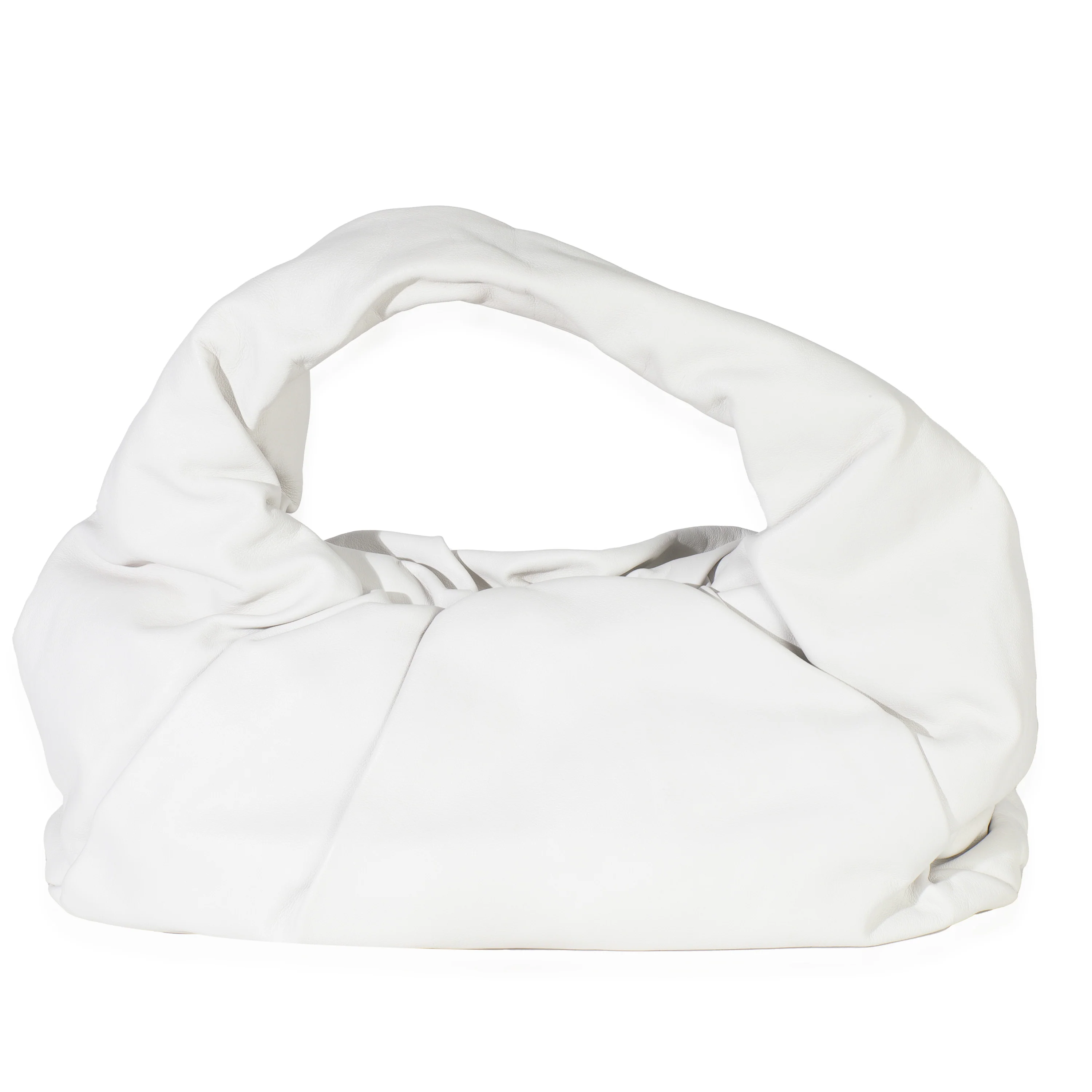 White Smooth Butter Calfskin Small The Shoulder Pouch