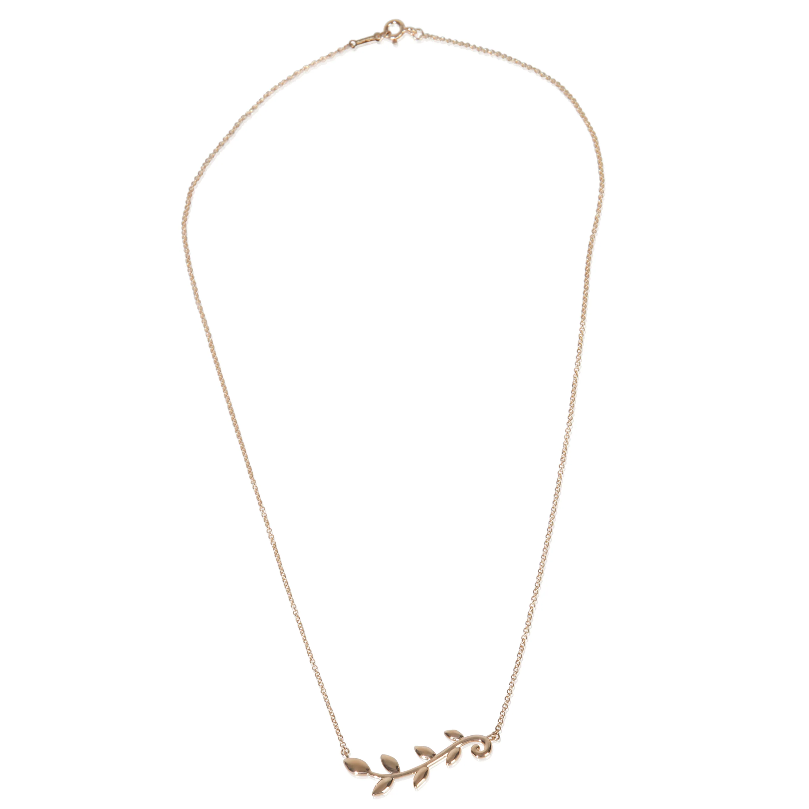 Rose Gold  Paloma Picasso Olive Leaf Necklace - Image 2