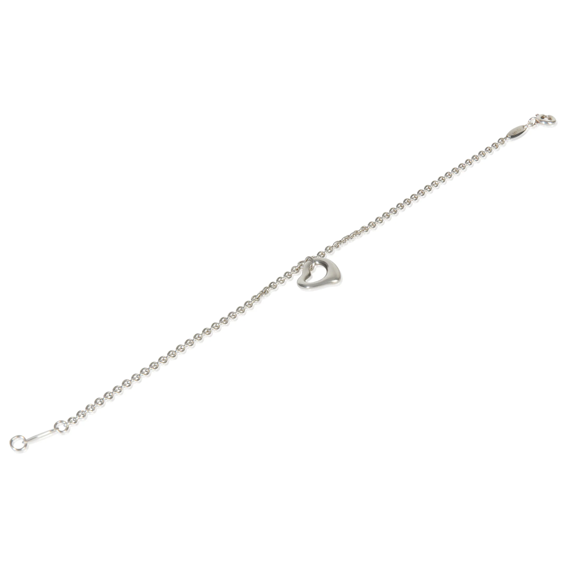 Sterling Silver  Elsa Peretti Open Heart Bracelet - Image 4