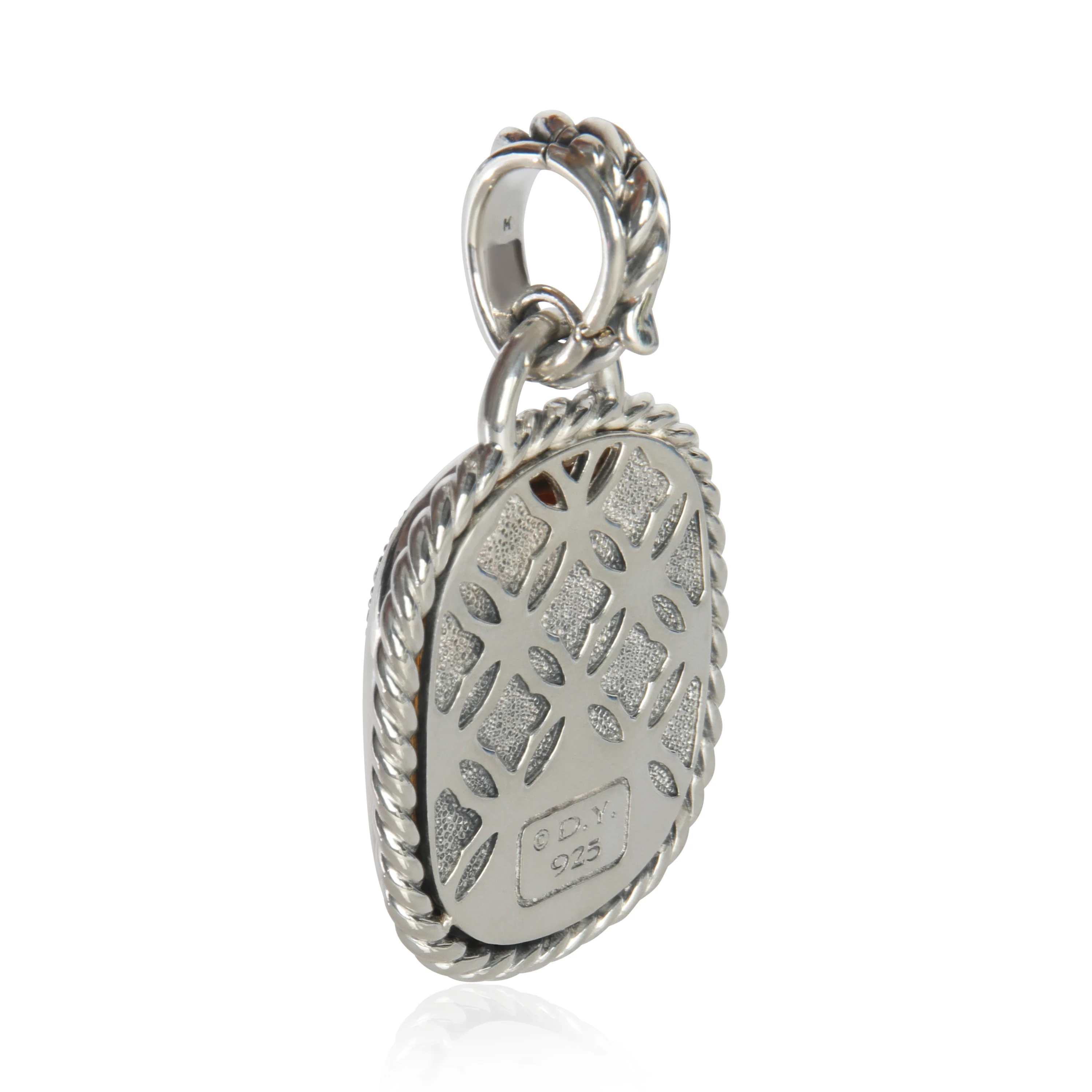 Sterling Silver Citrine and Diamond Wheaton Pendant - Image 3