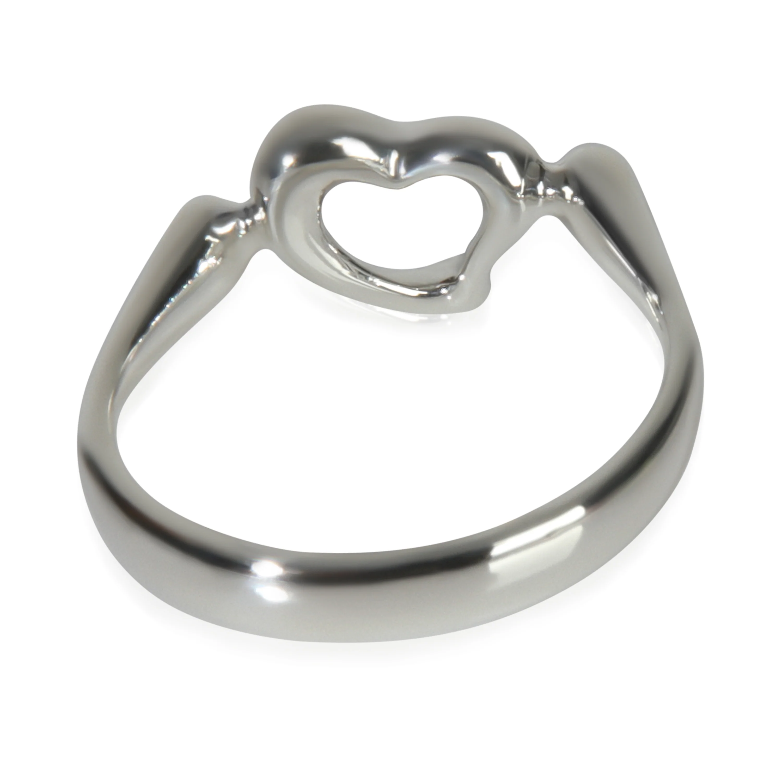 Sterling Silver  Elsa Peretti Open Heart Ring - Image 3