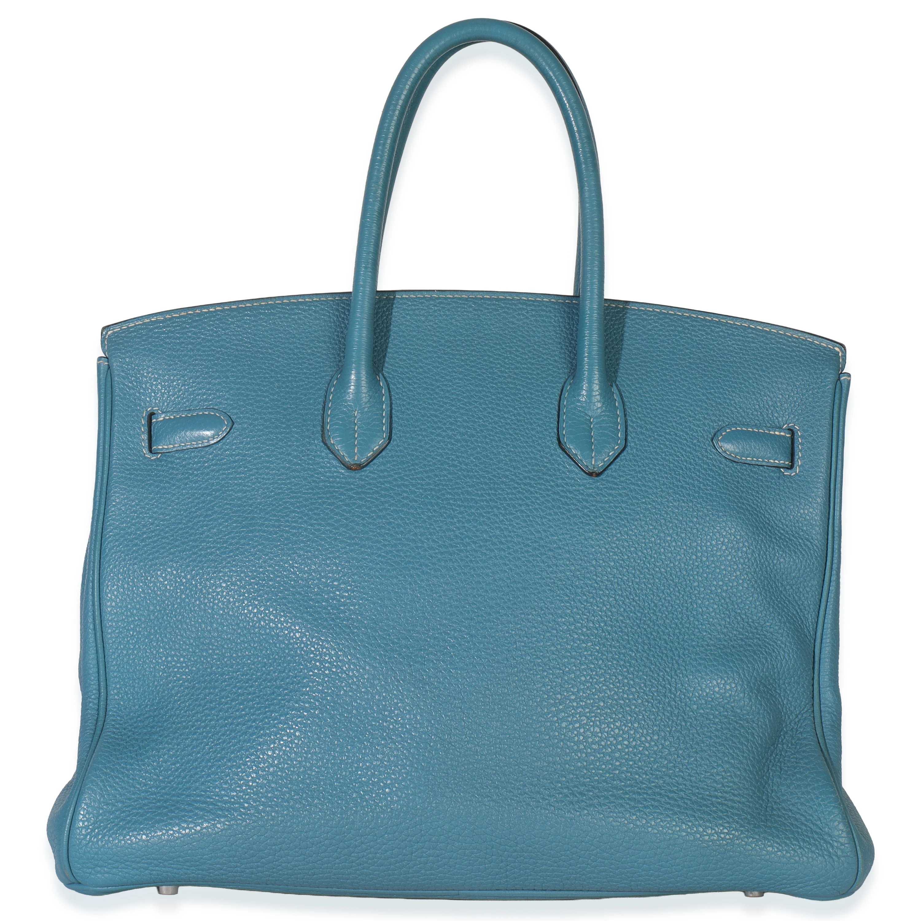 Bleu Jean Togo Birkin 35 PHW - Image 4