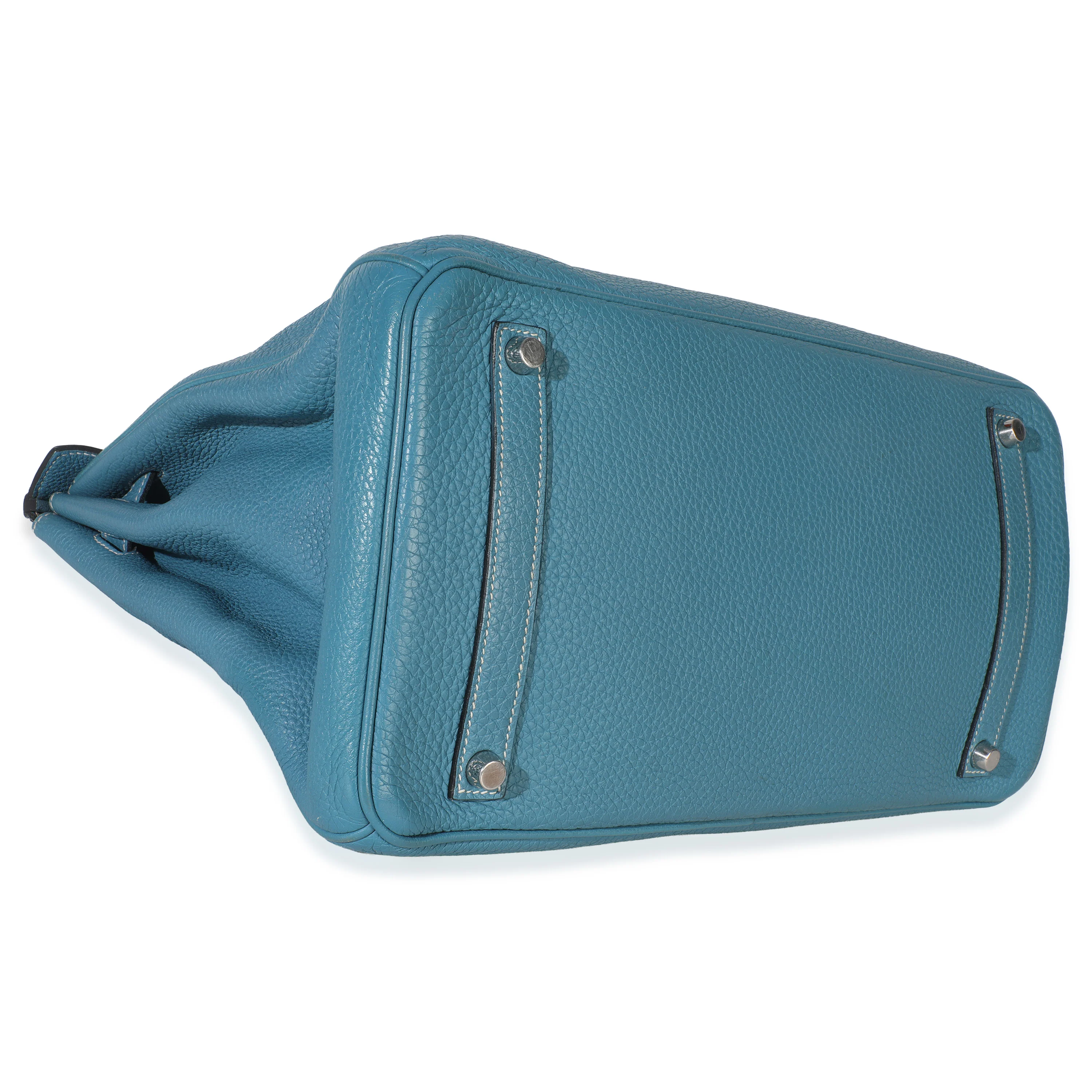 Bleu Jean Togo Birkin 35 PHW - Image 5