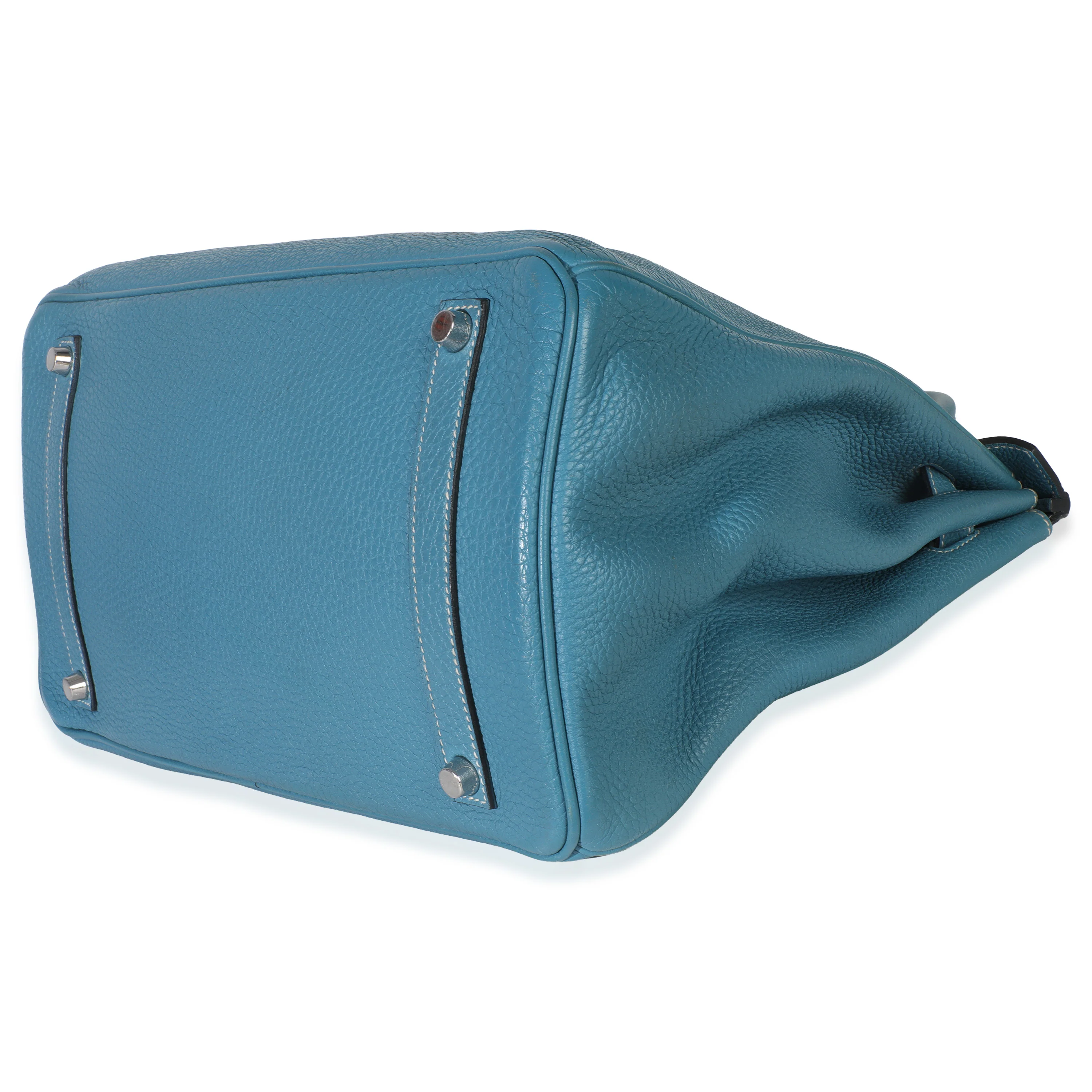 Bleu Jean Togo Birkin 35 PHW - Image 6