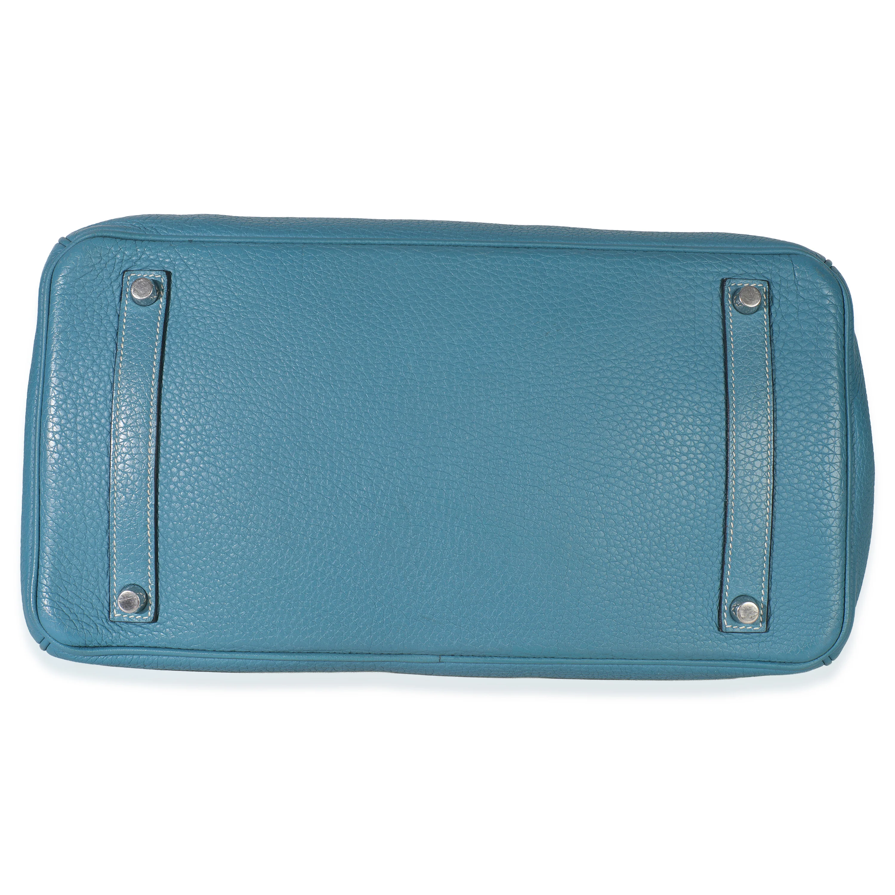 Bleu Jean Togo Birkin 35 PHW - Image 7