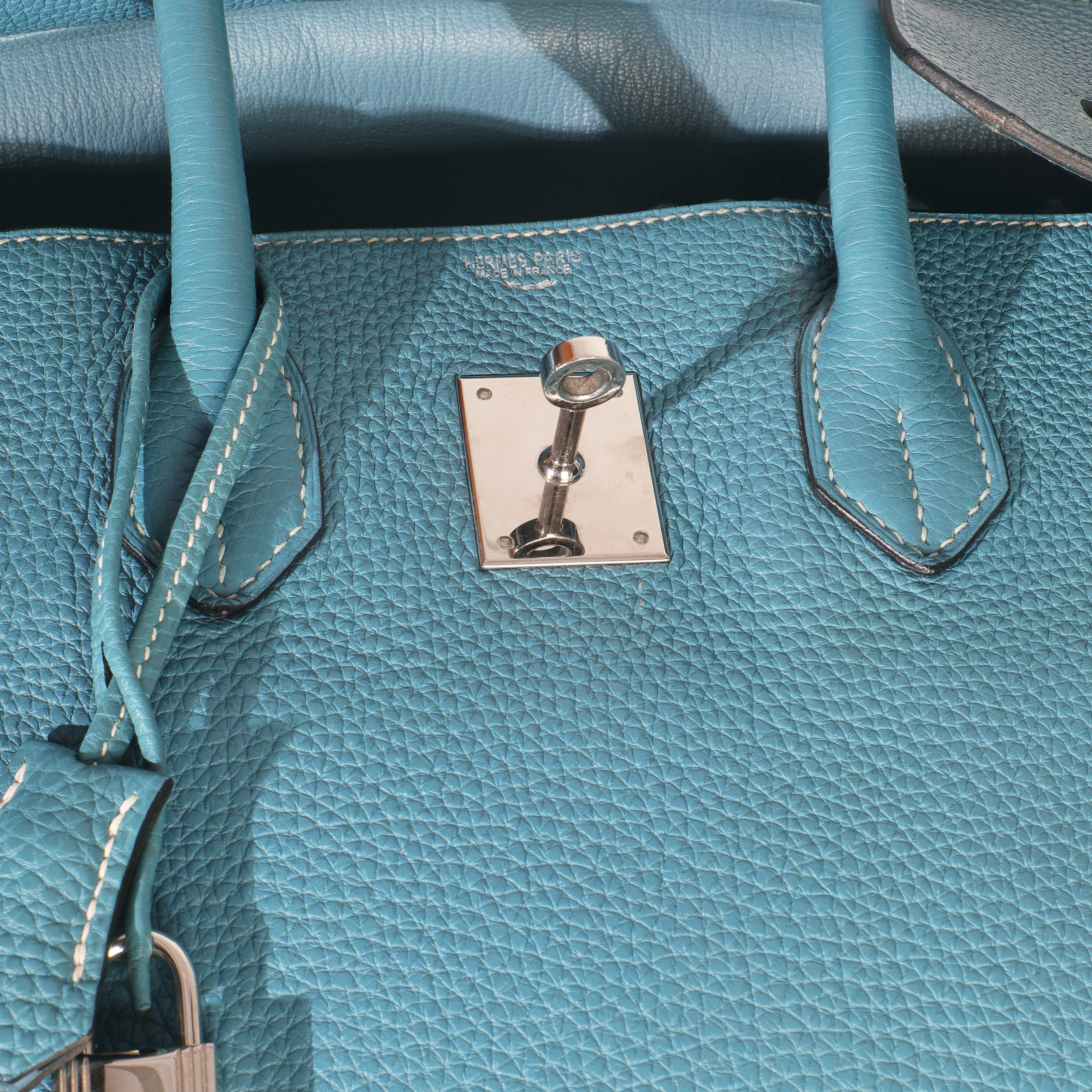 Bleu Jean Togo Birkin 35 PHW - Image 9
