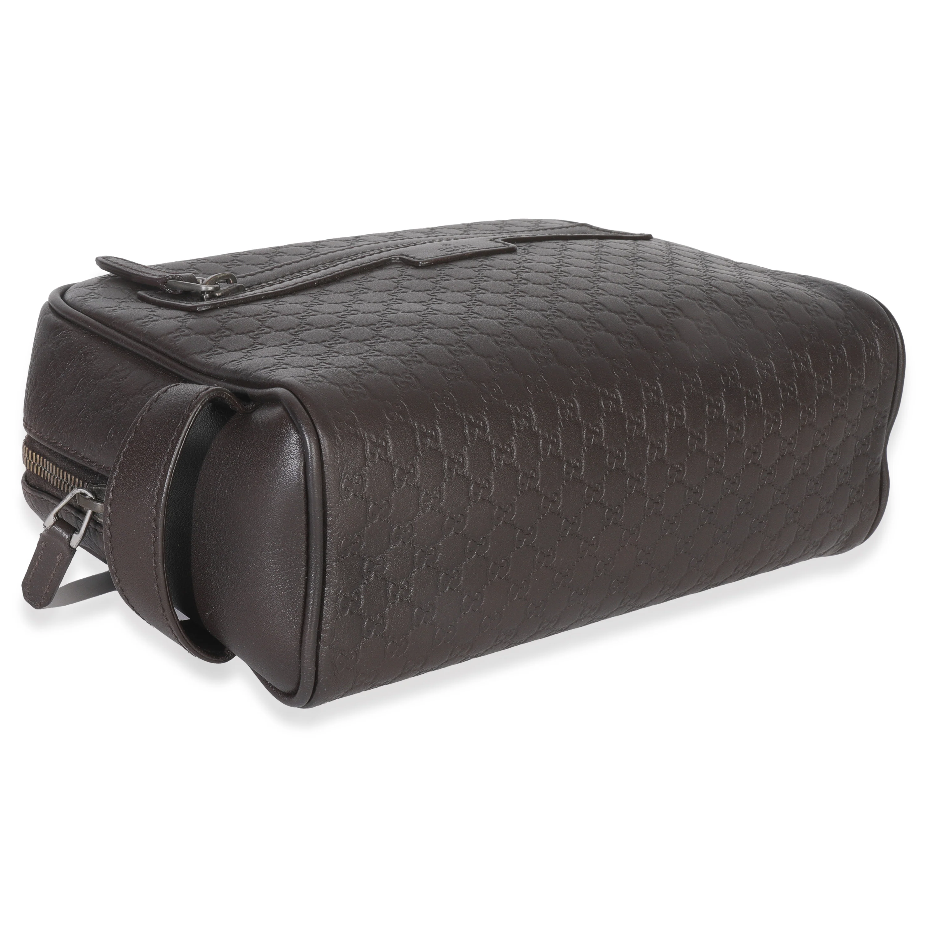 Brown Microguccissima Calfskin Toiletry Case - Image 6