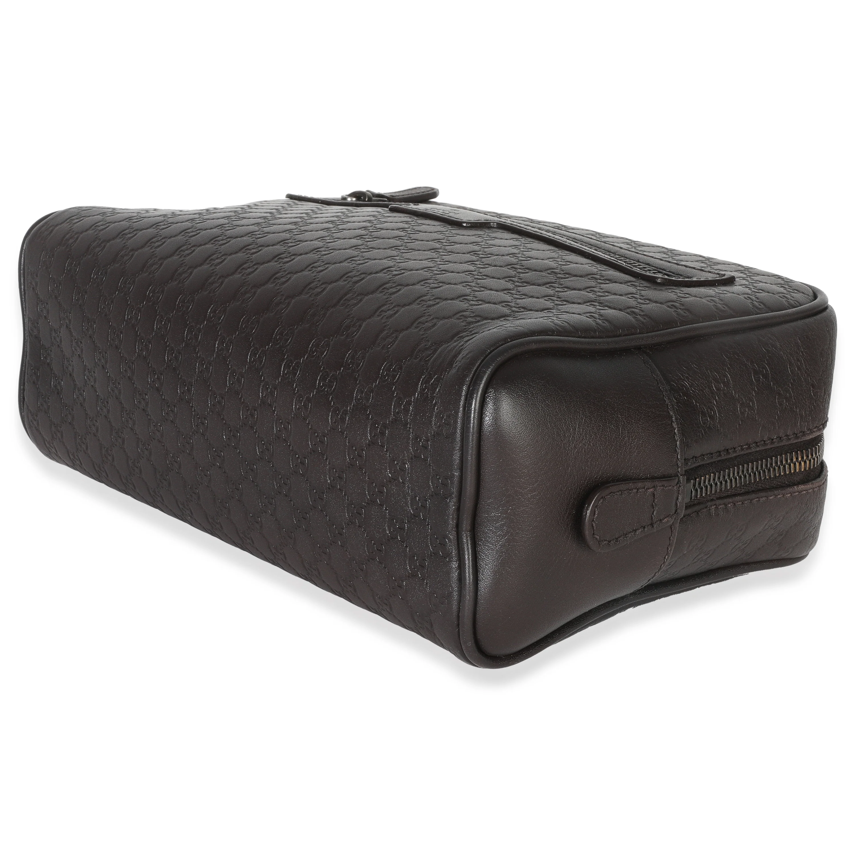 Brown Microguccissima Calfskin Toiletry Case - Image 7