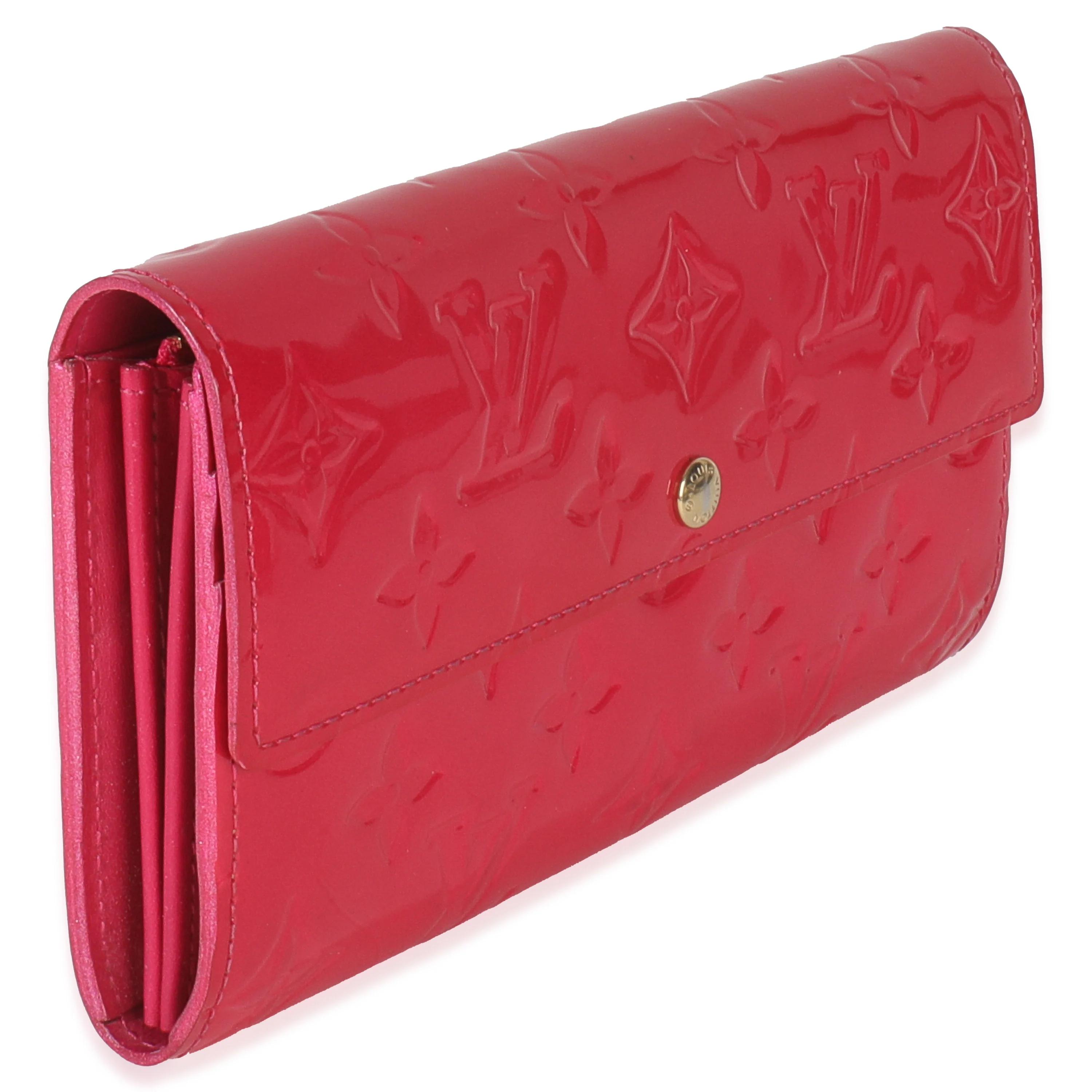 Rose Pop Monogram Vernis Sarah Wallet - Image 3