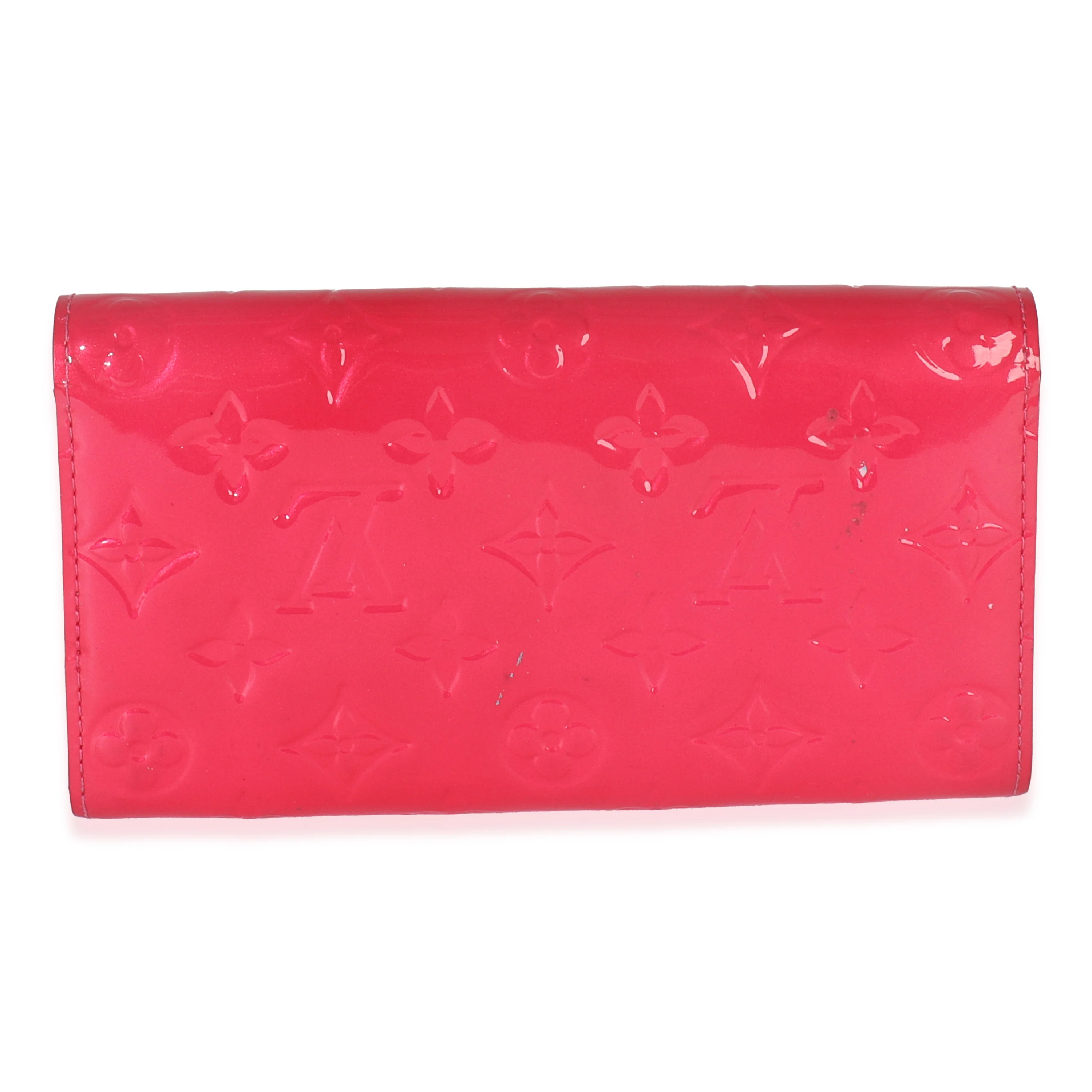Rose Pop Monogram Vernis Sarah Wallet - Image 4