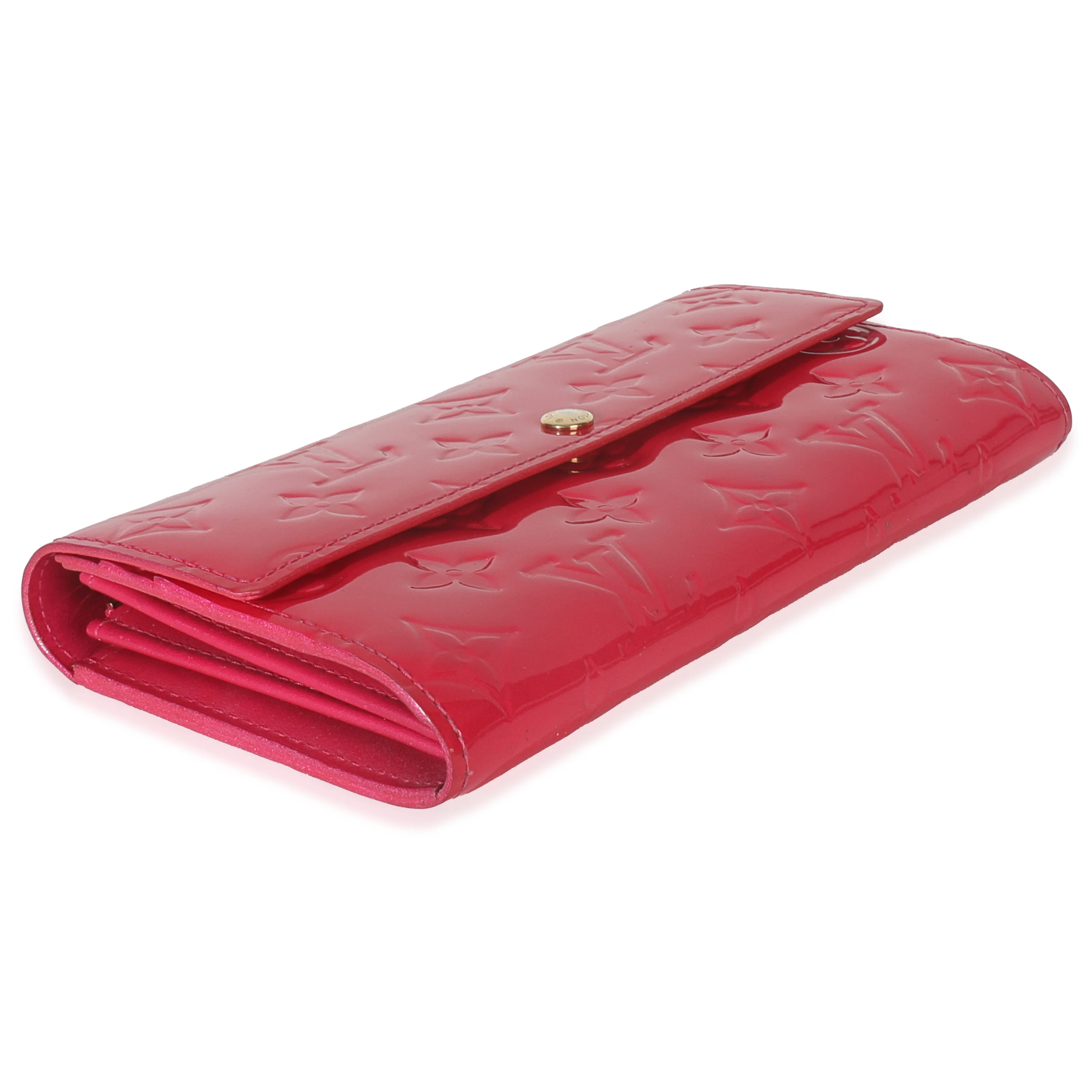 Rose Pop Monogram Vernis Sarah Wallet - Image 6