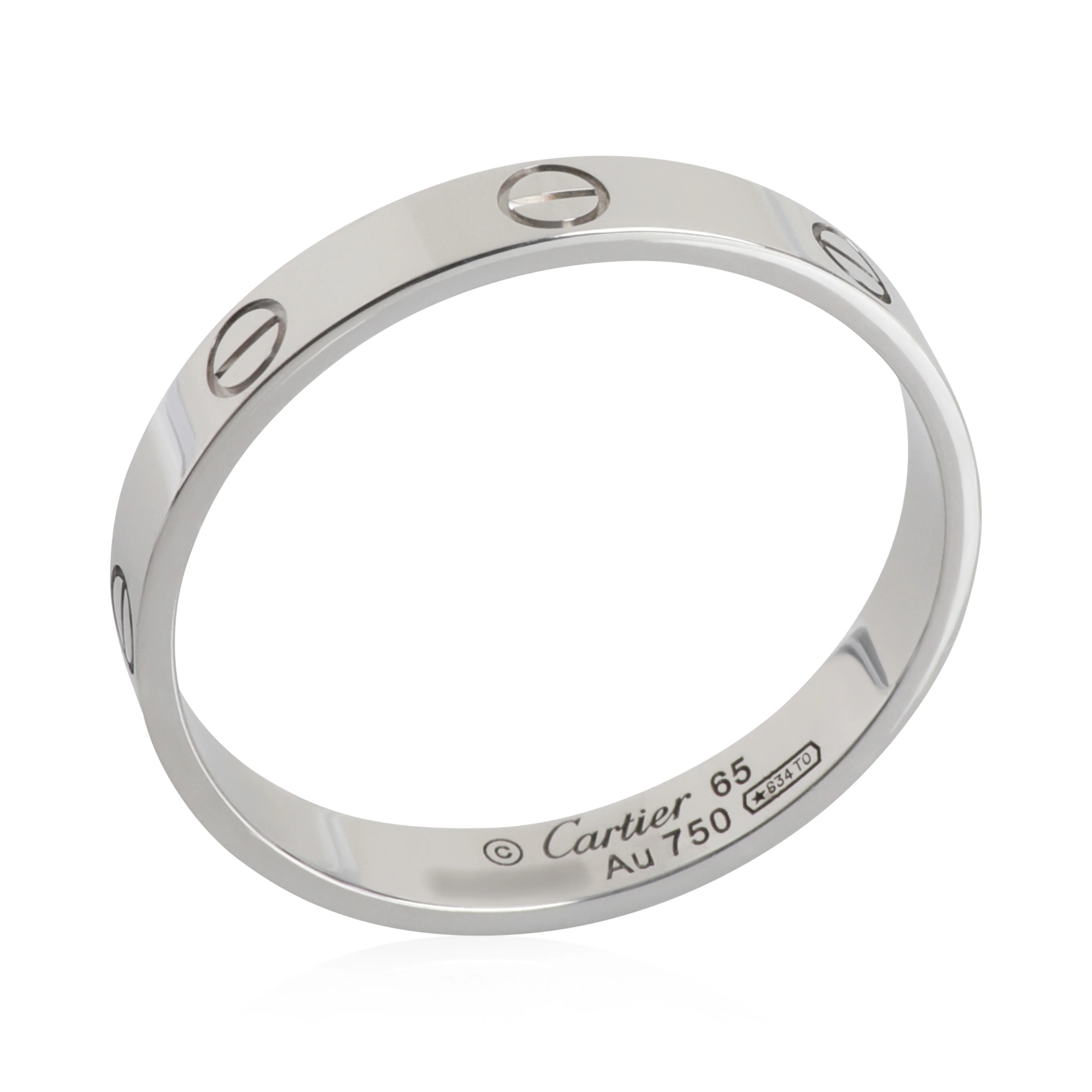White Gold Small Model Love Ring - Image 3