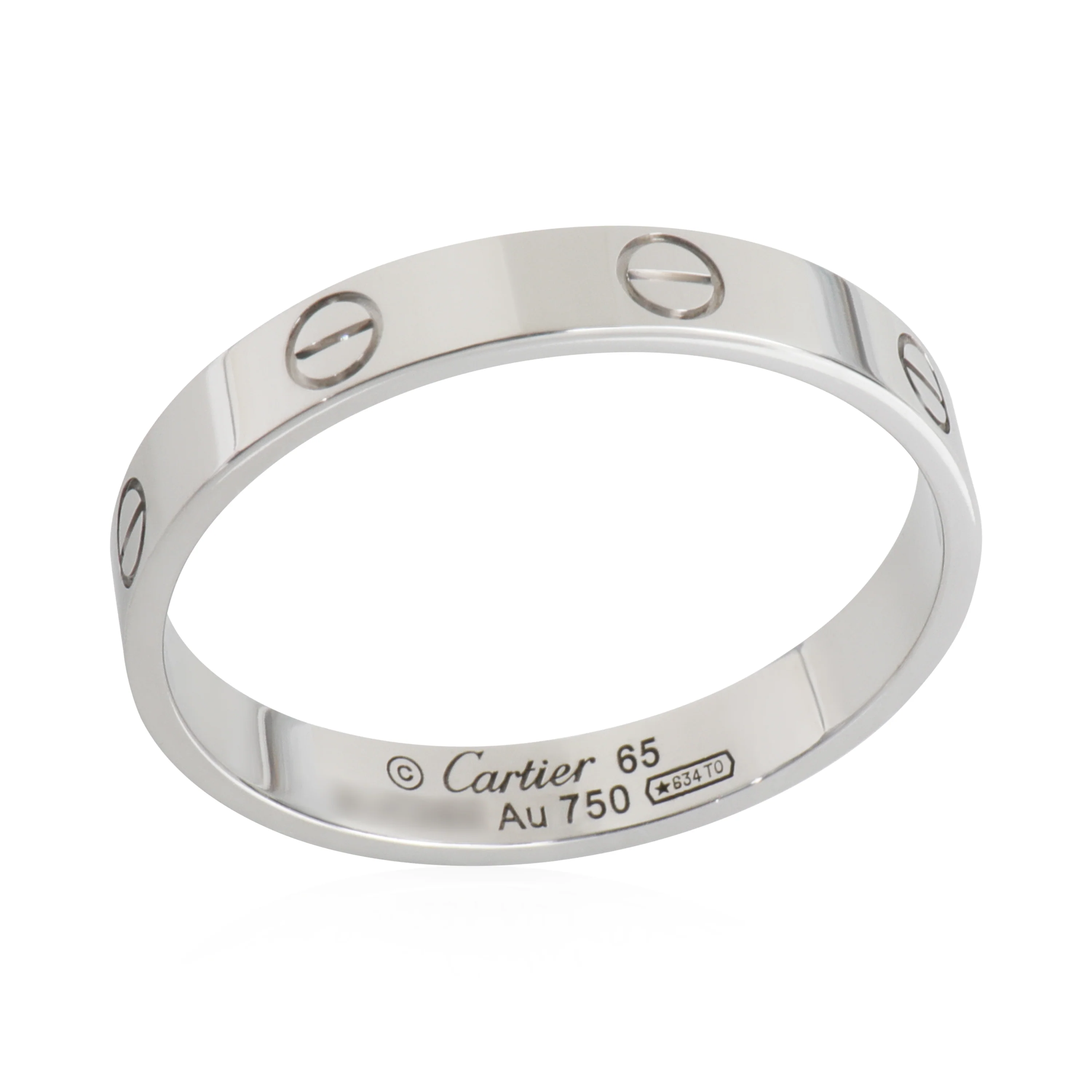 White Gold Small Model Love Ring - Image 4