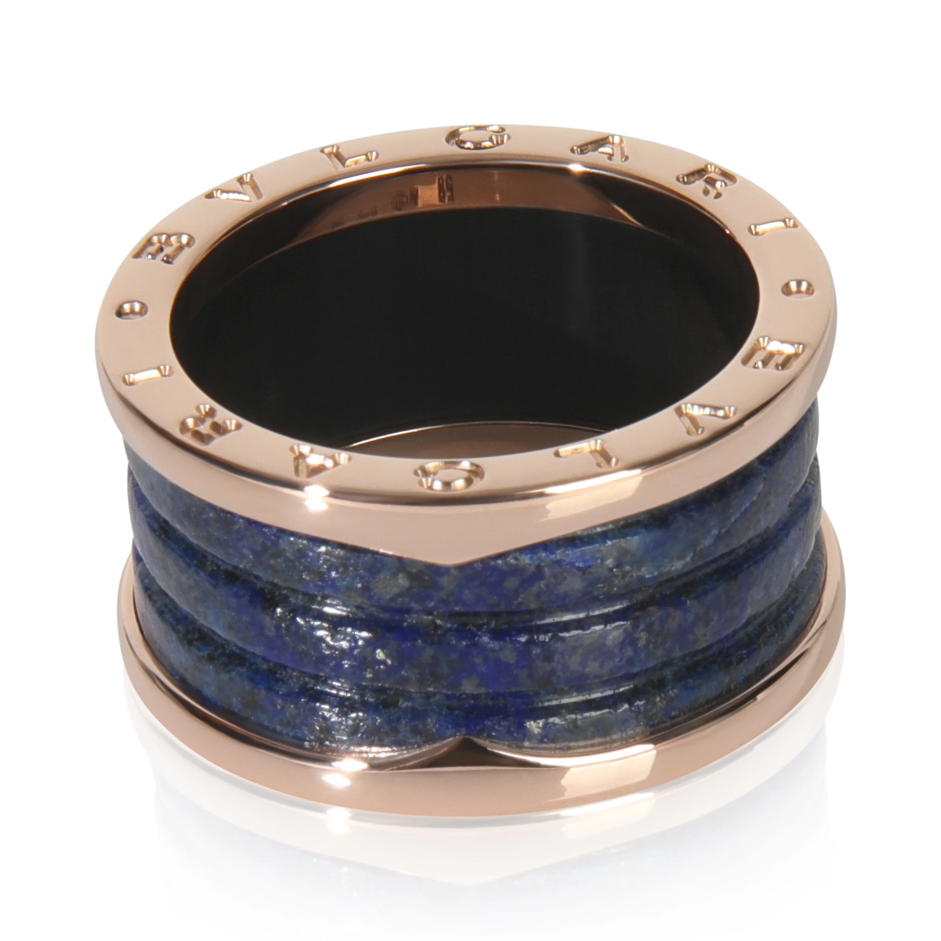 Rose Gold Lapis B.zero1 Ring - Image 3
