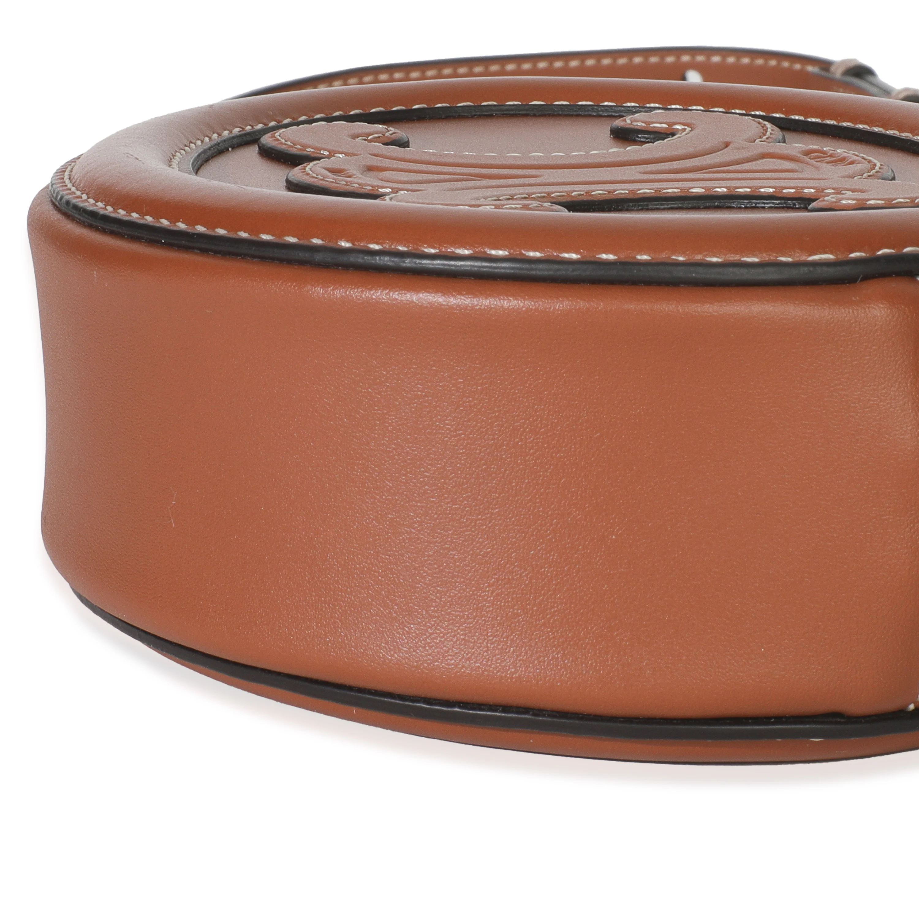 Tan Smooth Calfskin Mini Oval Triomphe Crossbody - Image 7