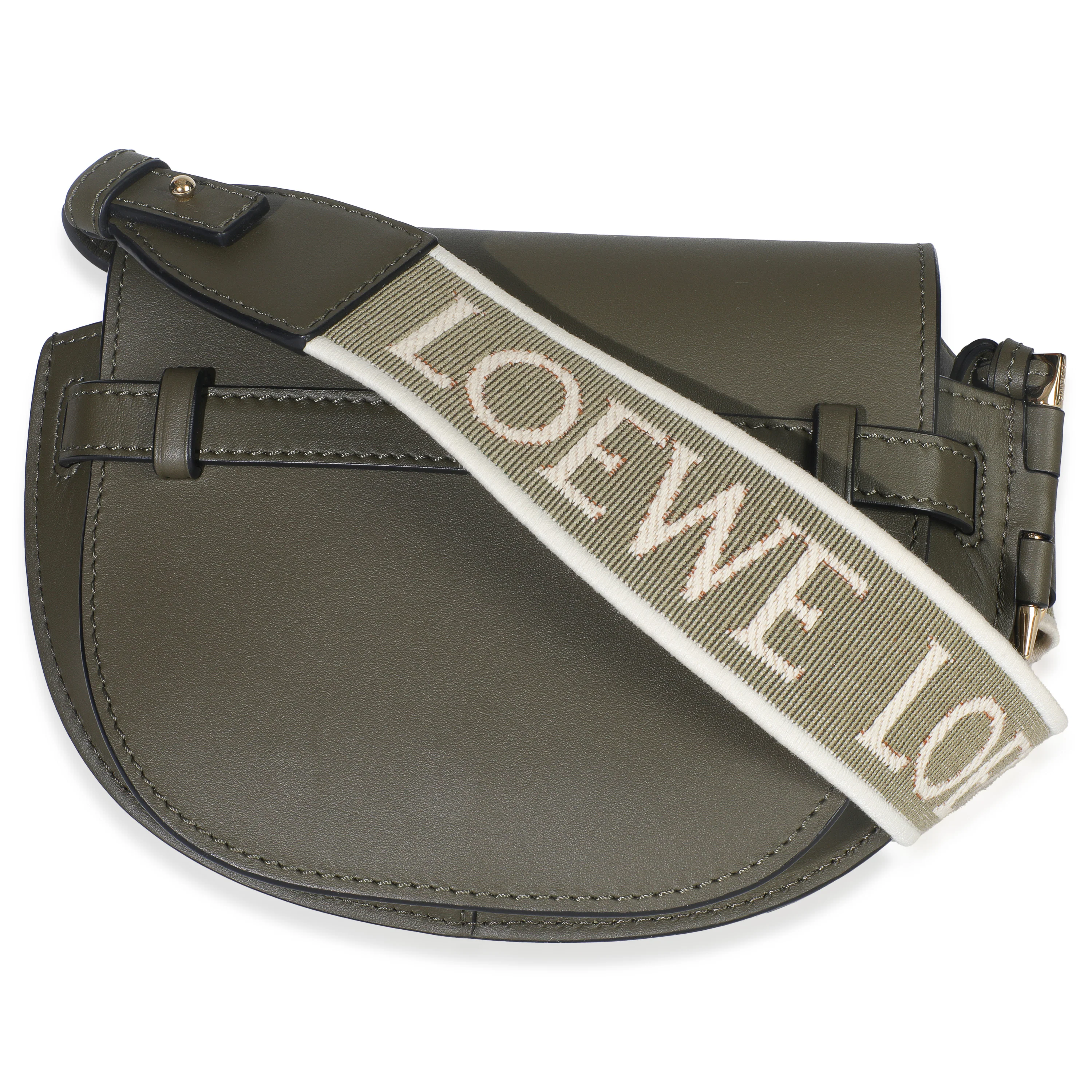 Khaki Calfskin Mini Gate Dual Bag - Image 4