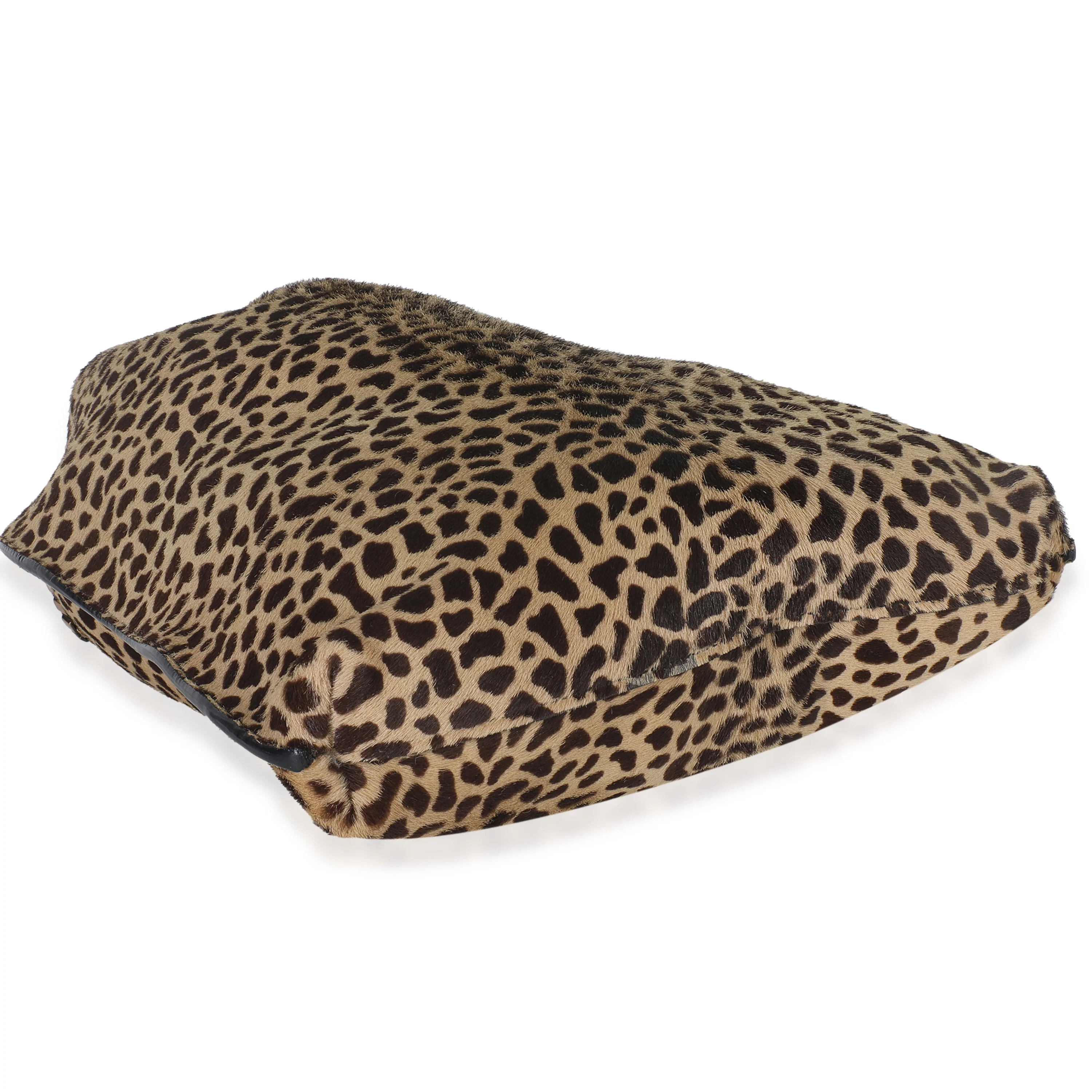 Leopard Pony Hair Small Suzanne Hobo - Image 6