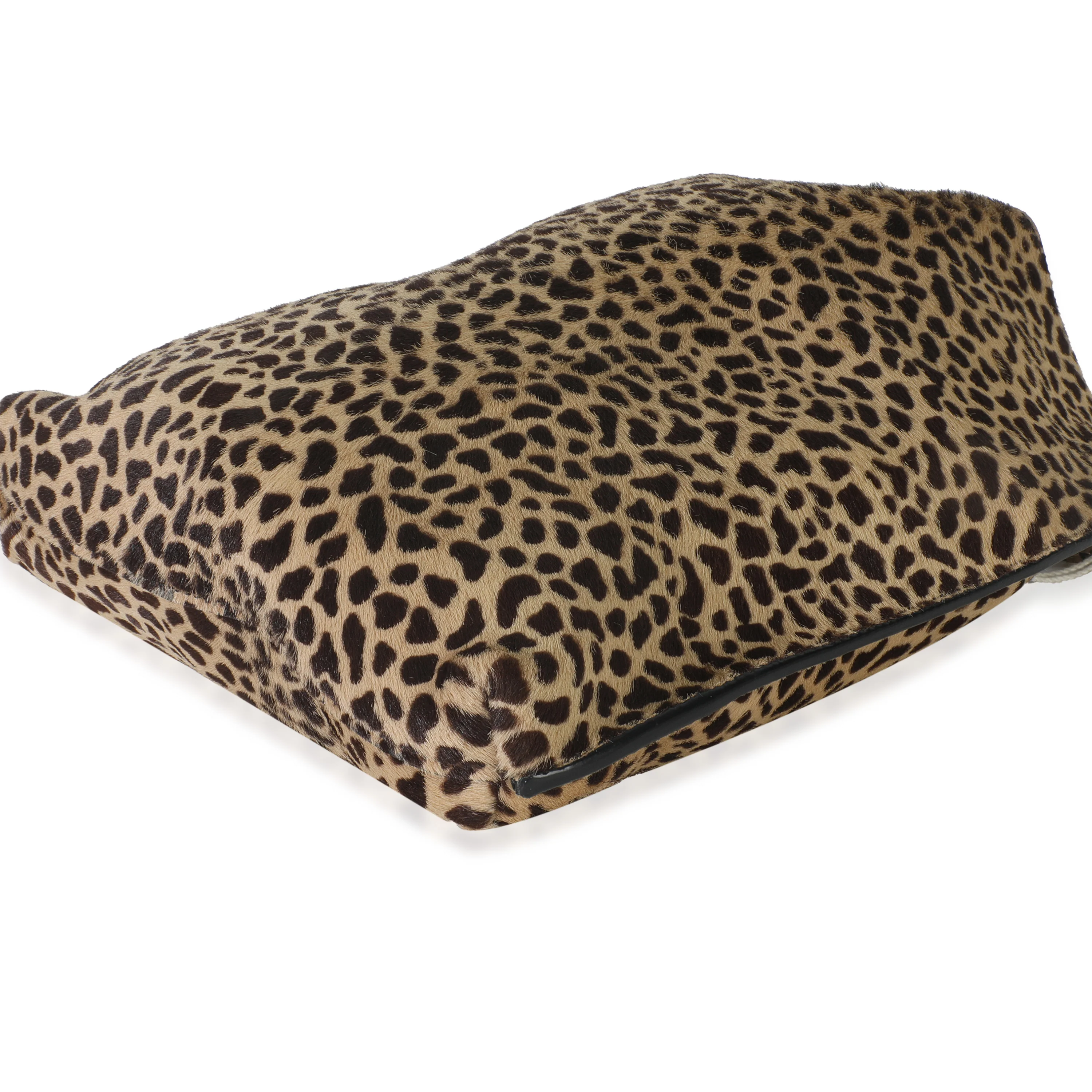 Leopard Pony Hair Small Suzanne Hobo - Image 7