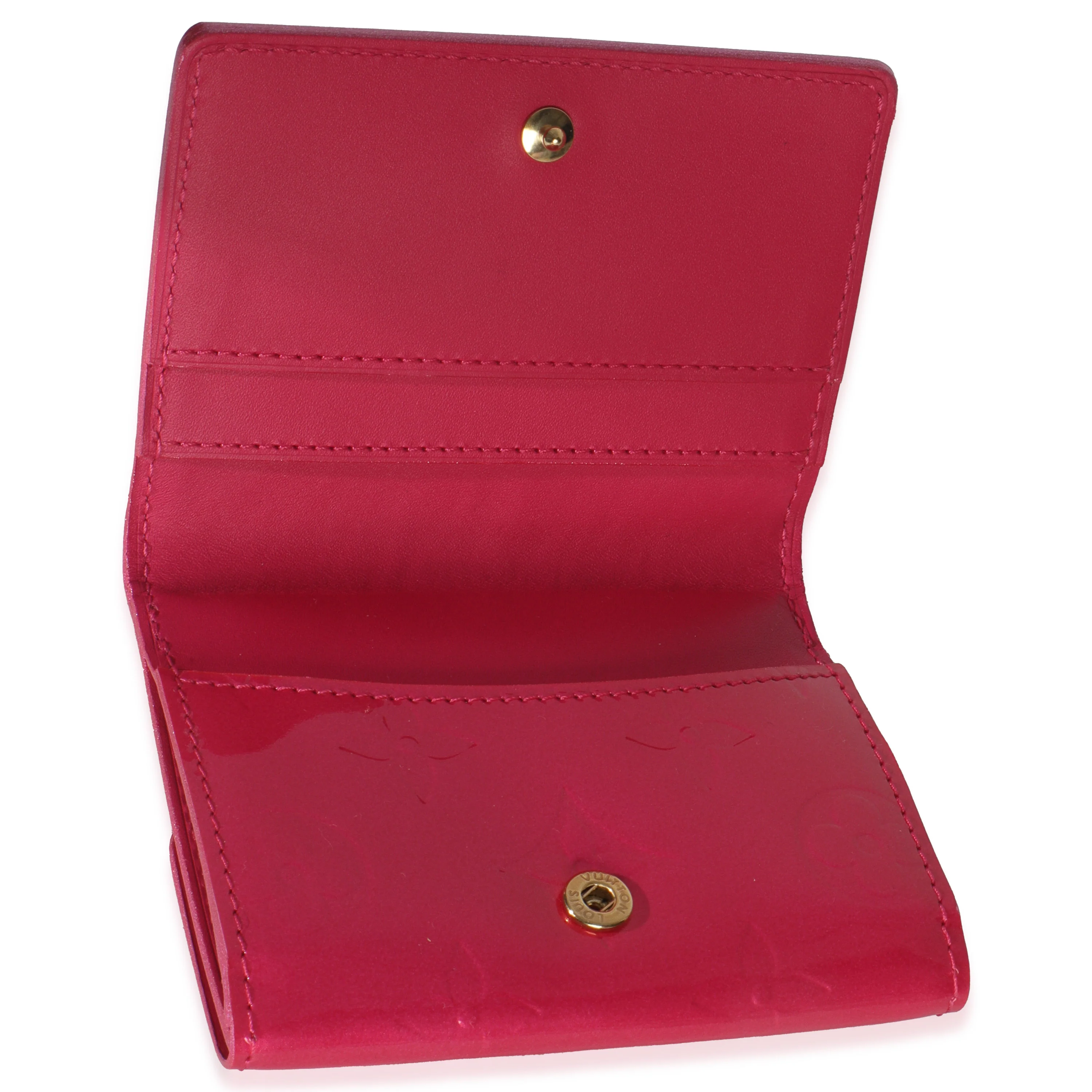 Fuschia Monogram Vernis Elise Wallet - Image 8