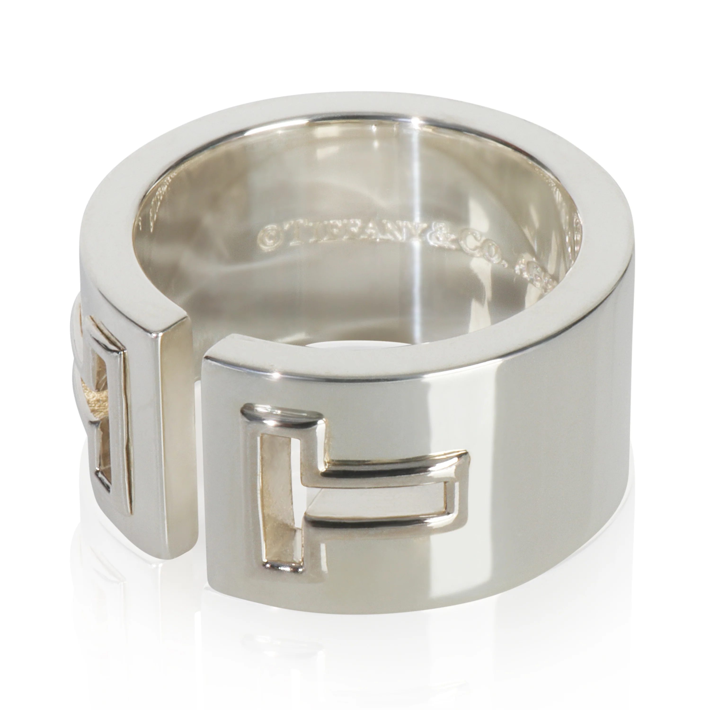 Sterling Silver T Cutout Ring - Image 2