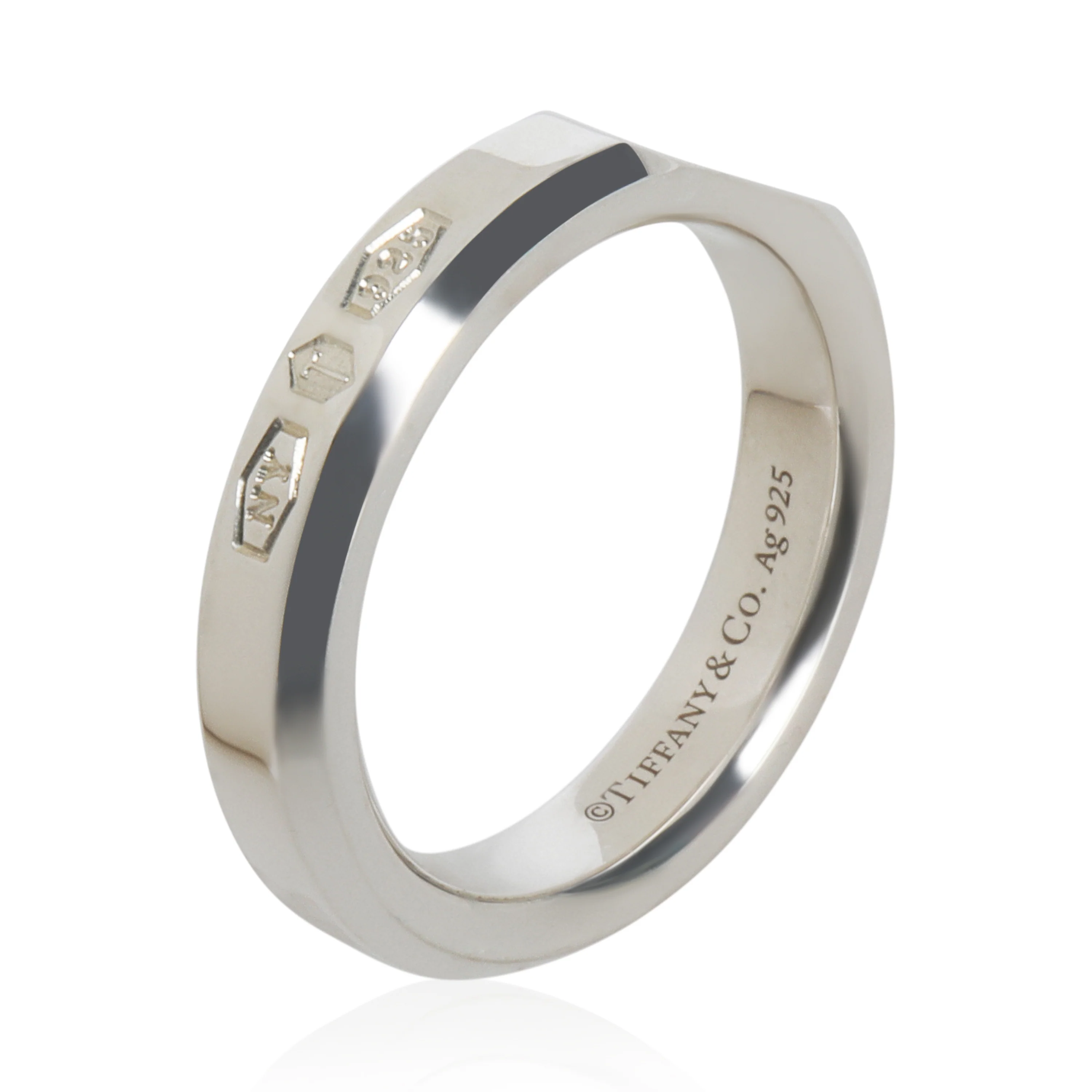 Sterling Silver  Makers Narrow Slice Ring - Image 4